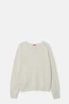 Oatmeal Cashmere Blend Raglan Pullover