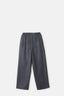 Gray Drawstring Easy Wool Trousers