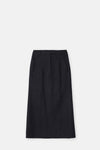 Charcoal Wool Tailored Skirt