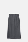Grey Wool Tailored Skirt