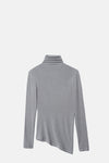 Asymmetrical Turtleneck Top