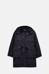 Dark Indigo Casual Field Coat