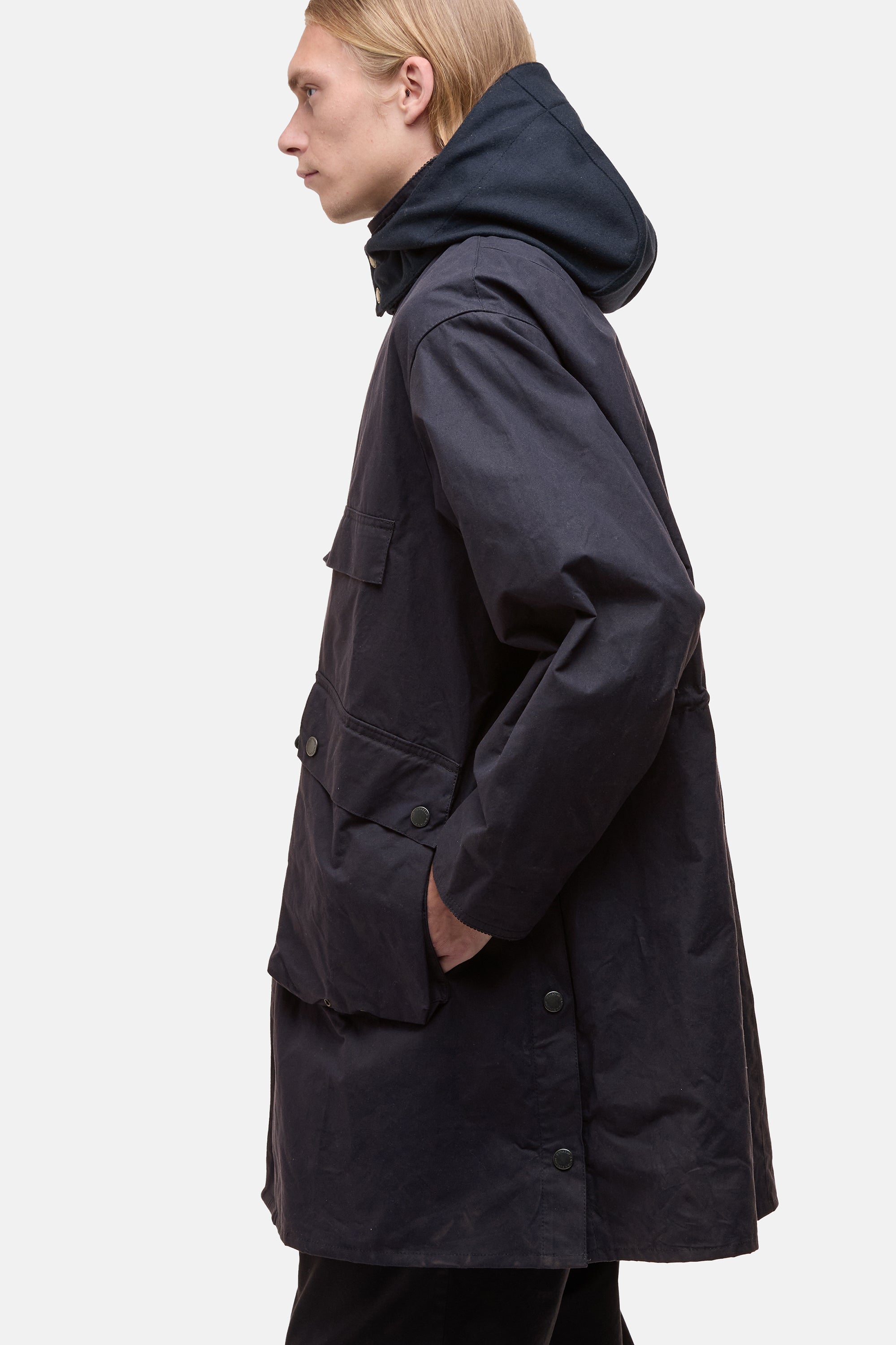 Dark Indigo Casual Field Coat