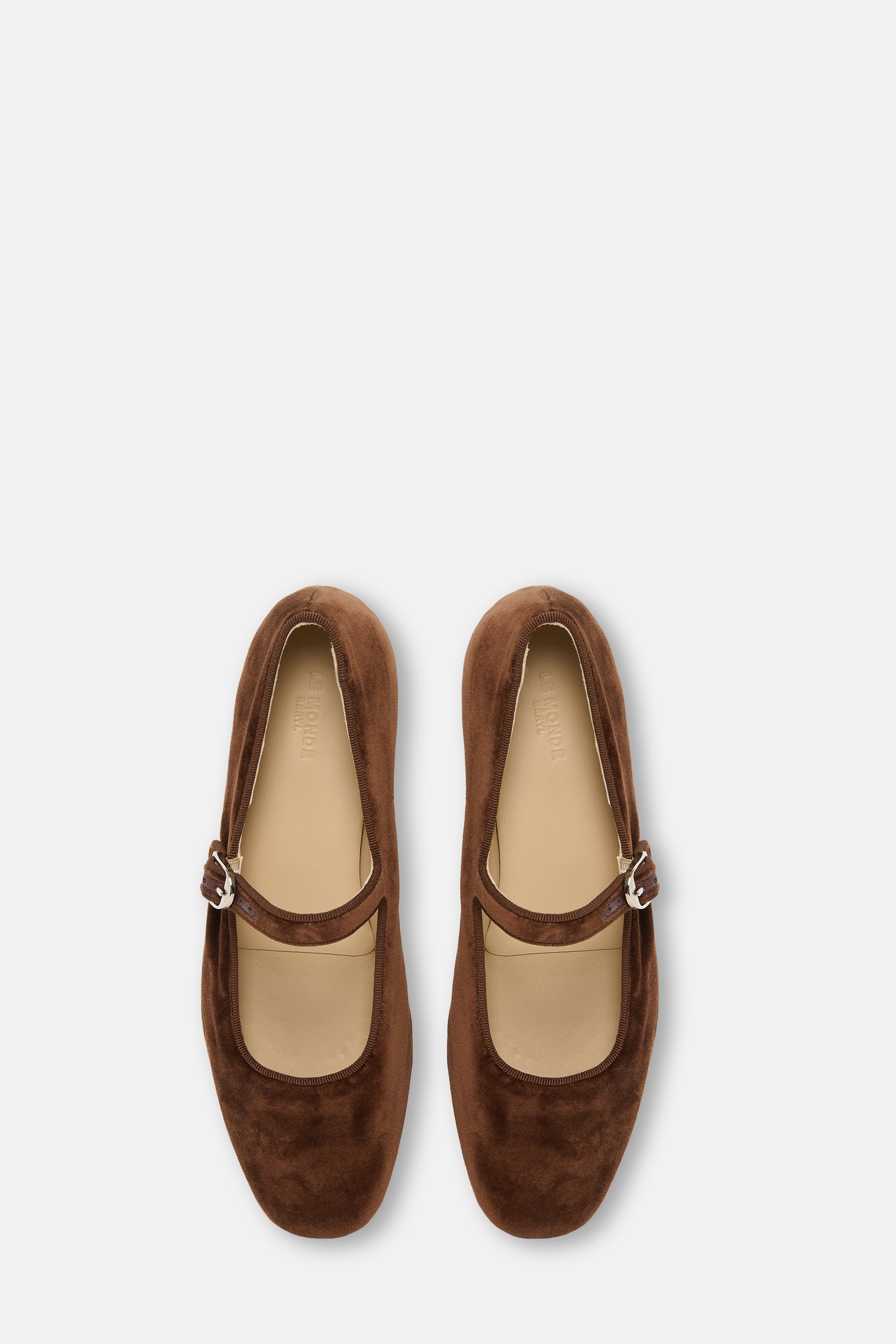 Date Brown Velvet Mary Jane