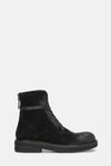 Parrucca Suede Black Combat Boots