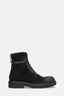 Parrucca Suede Black Combat Boots