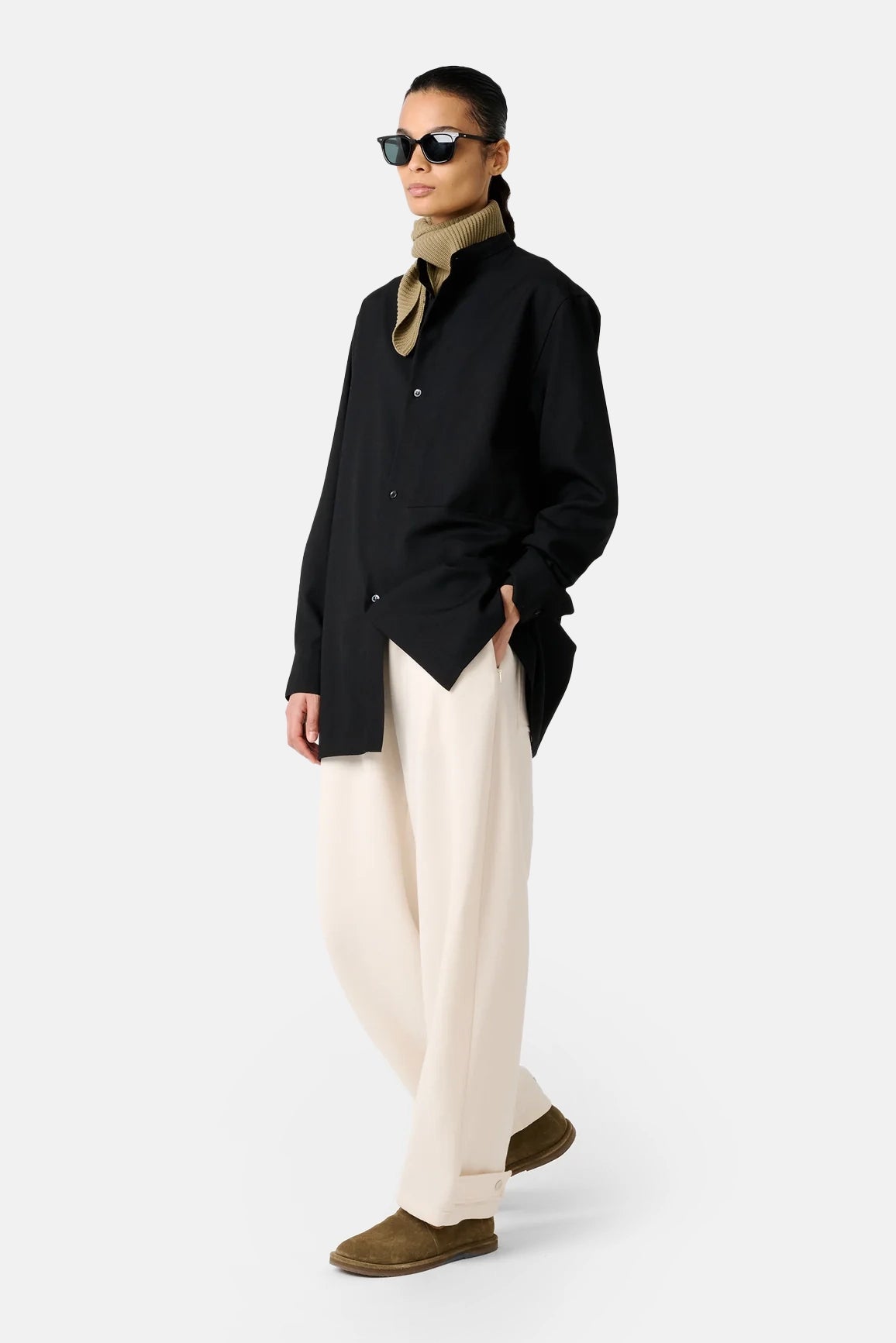 Black Noland Longline Shirt