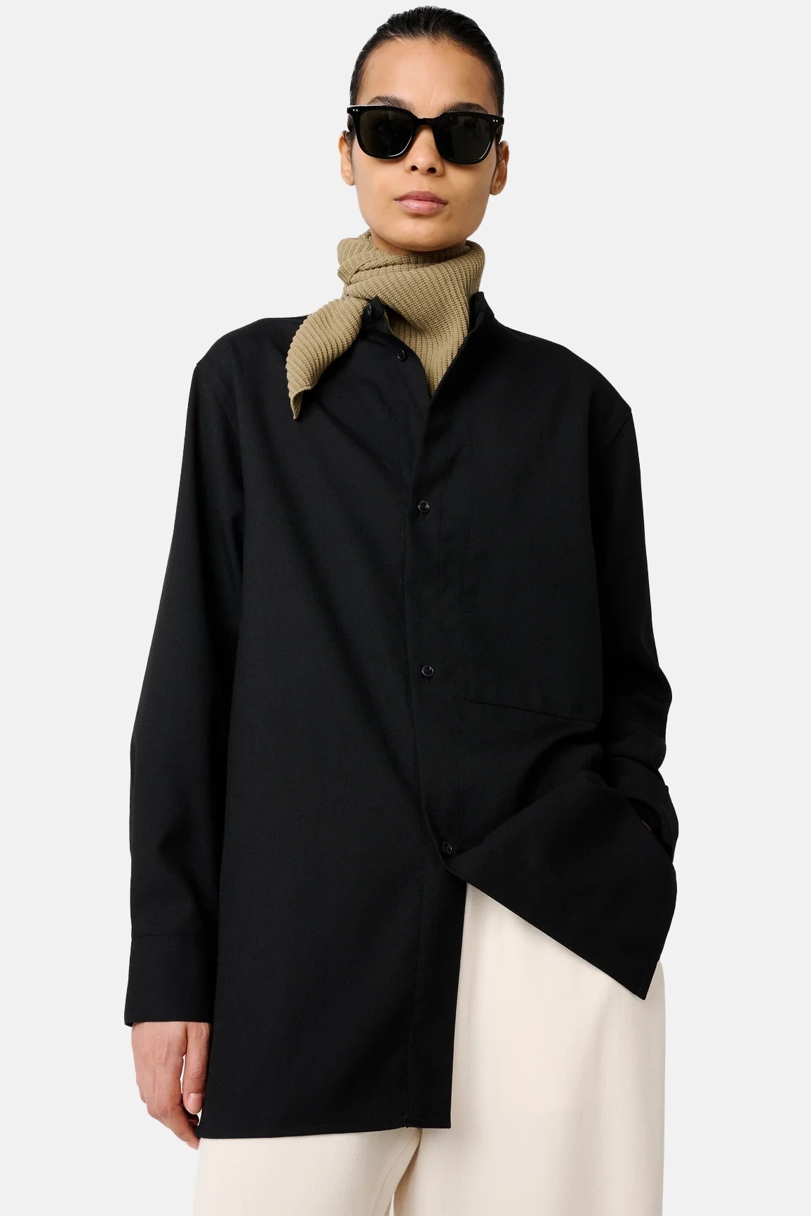 Black Noland Longline Shirt