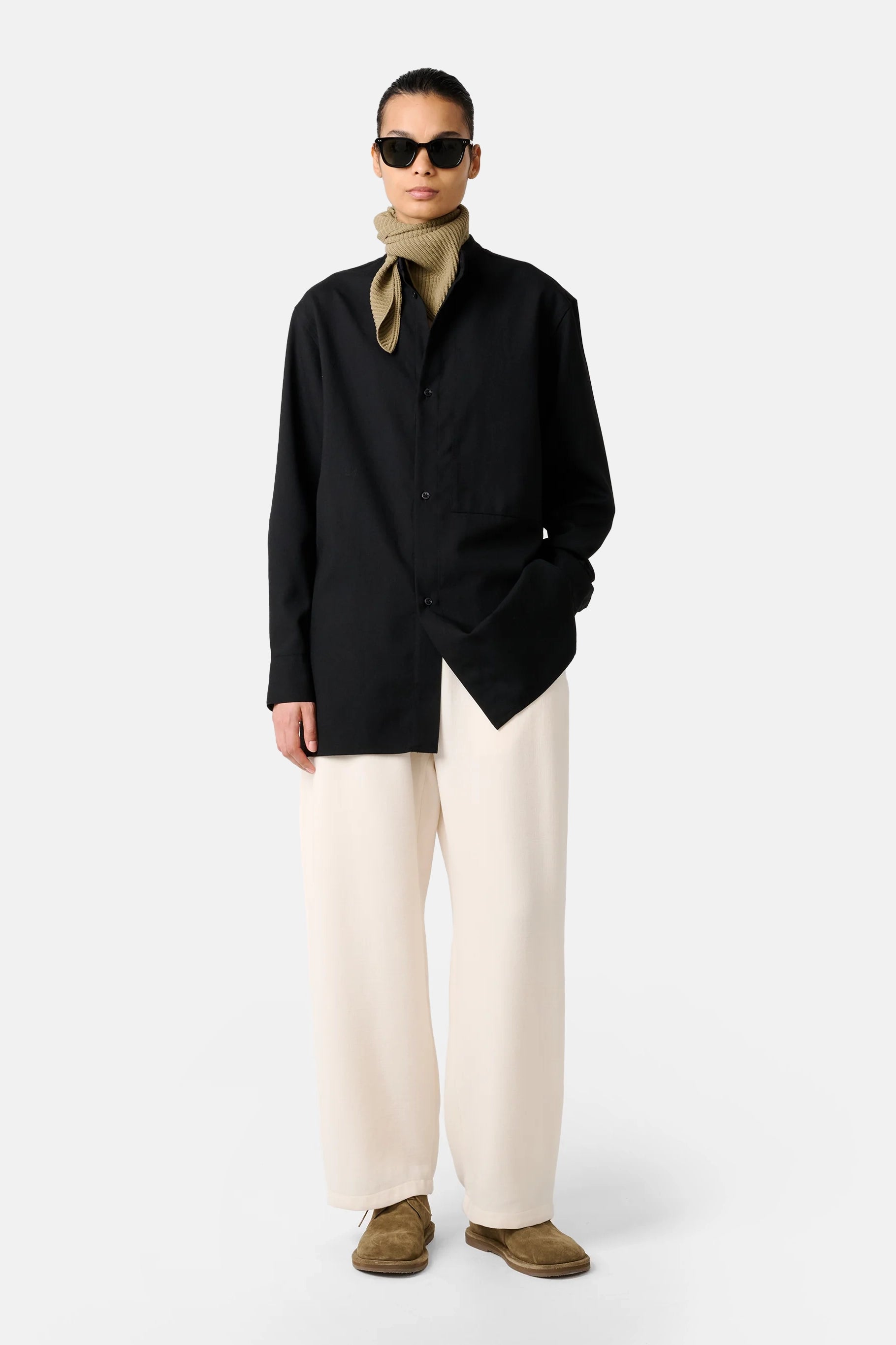 Black Noland Longline Shirt