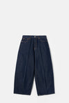 Rinsed Raw Cropped Roomy Jean