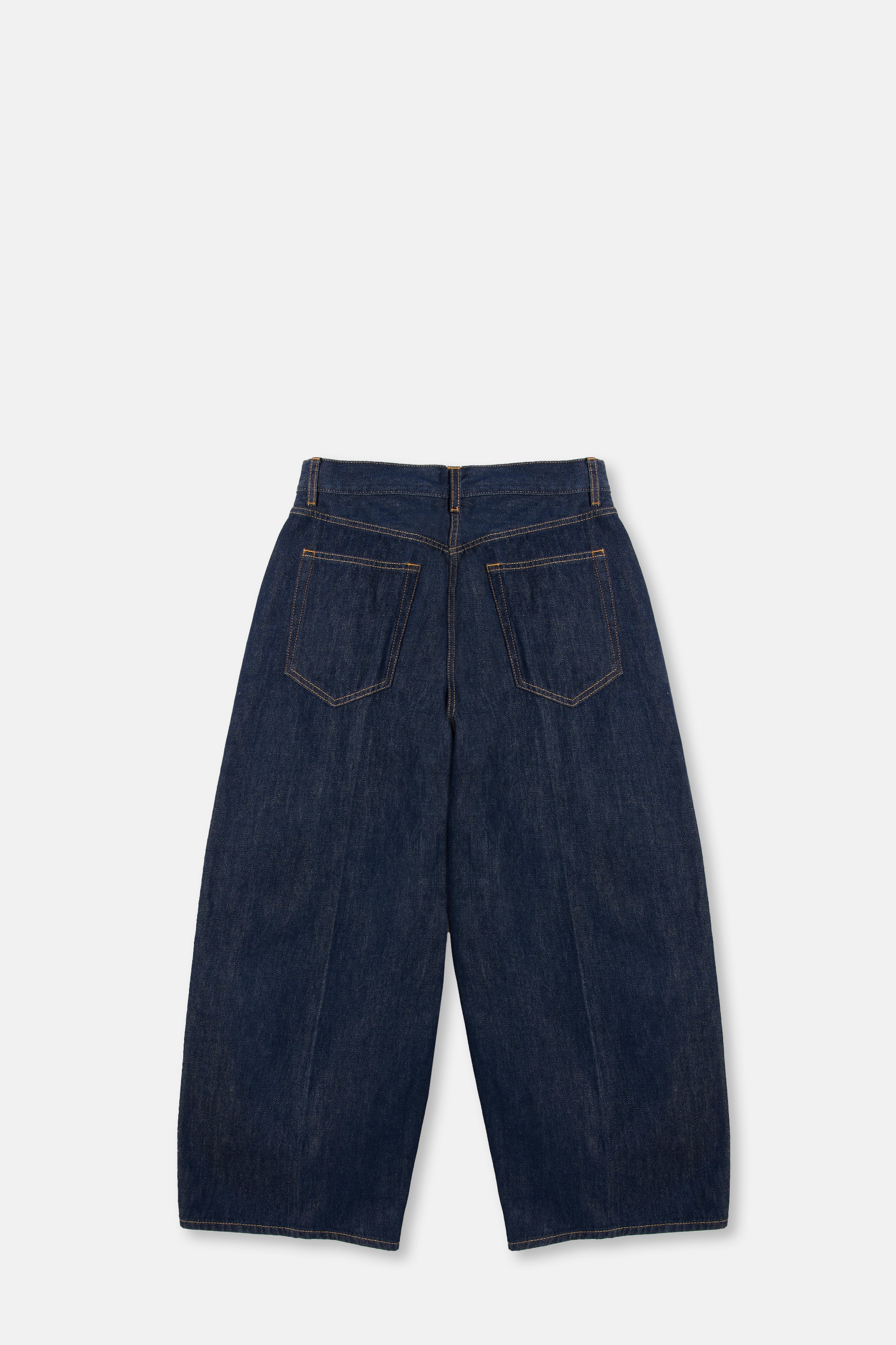 Rinsed Raw Cropped Roomy Jean