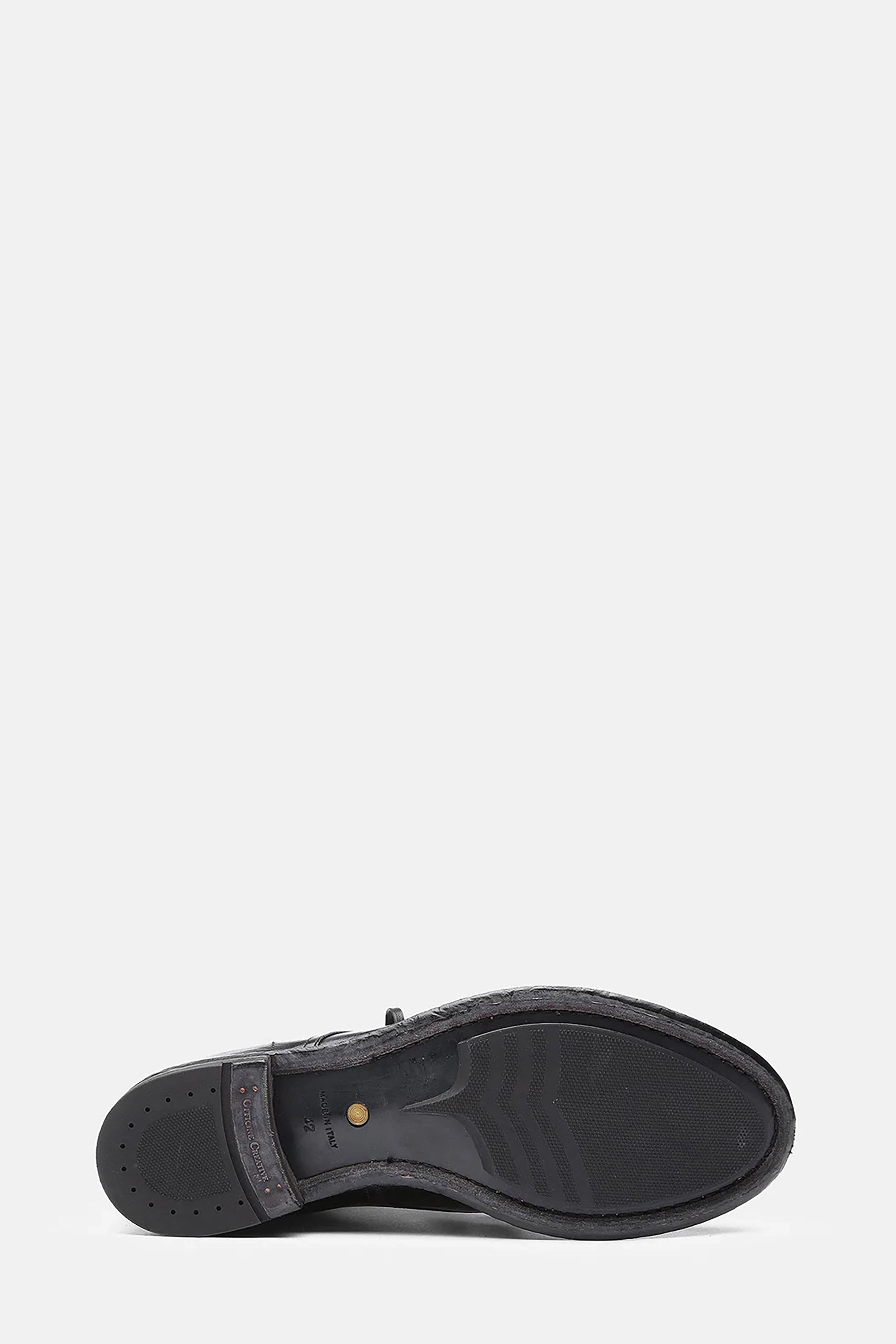 Black Leather Anatomia Ankle Boots
