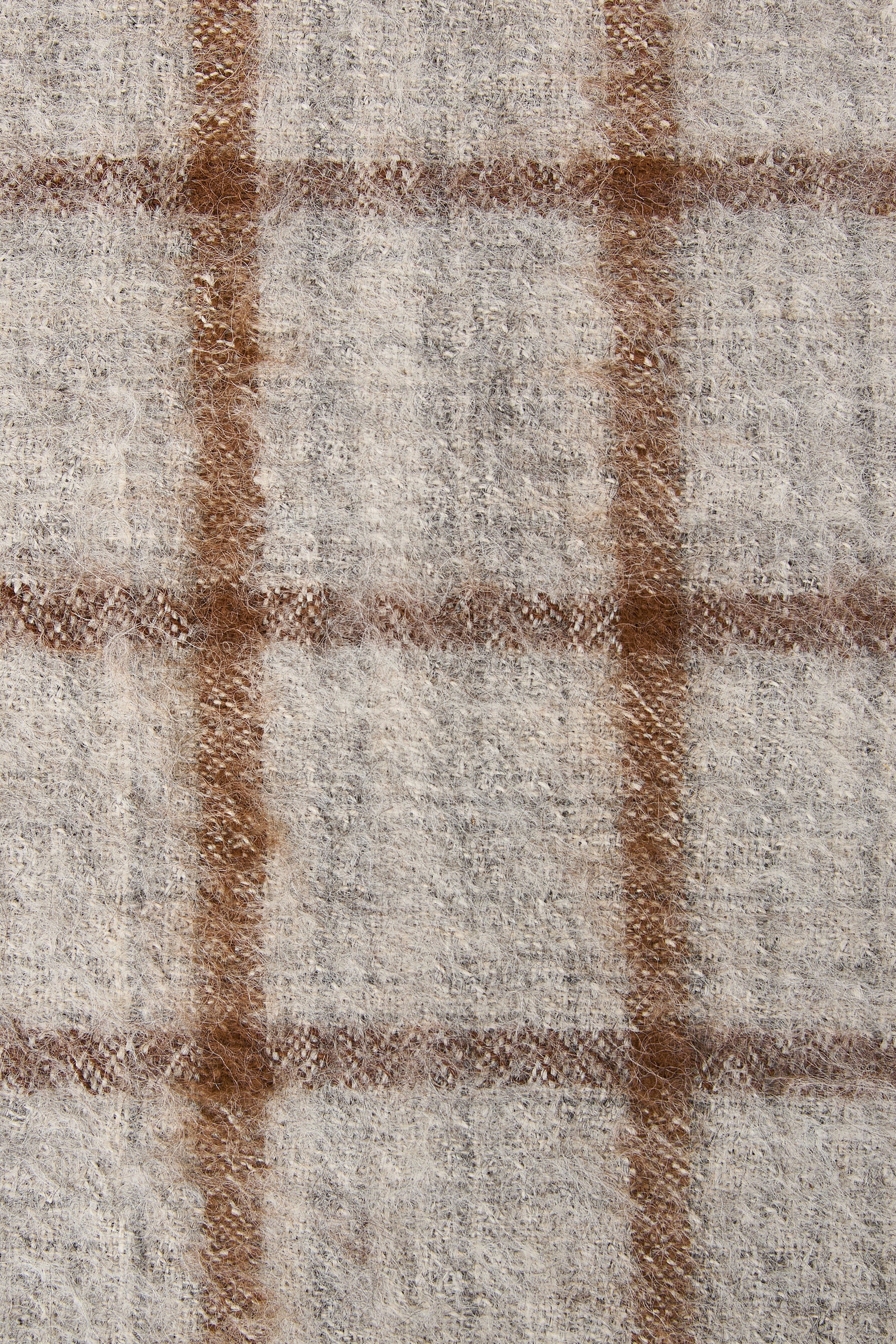 Checks Throw Plaid With Fringes