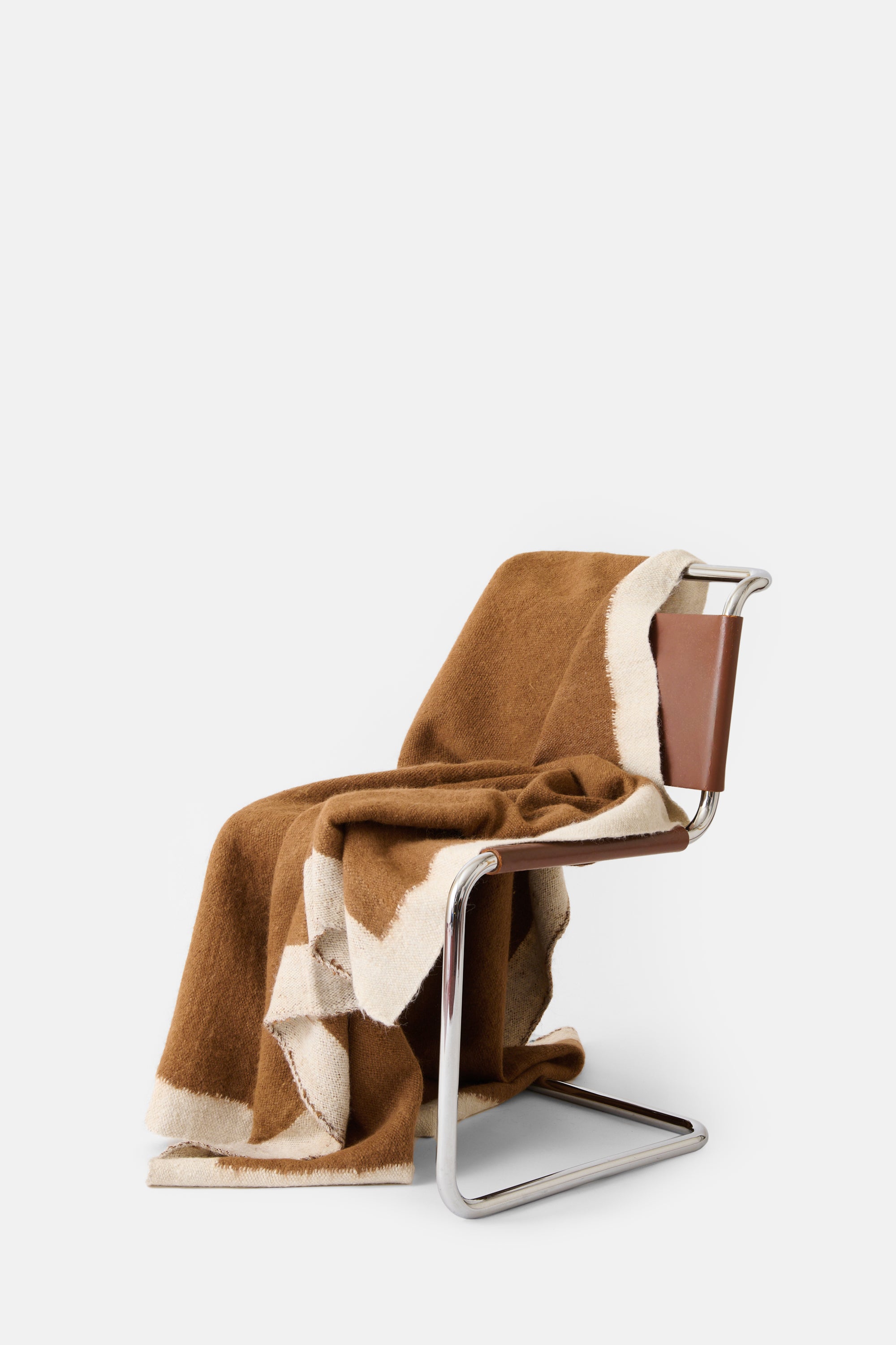 White Camel Throw Plaid