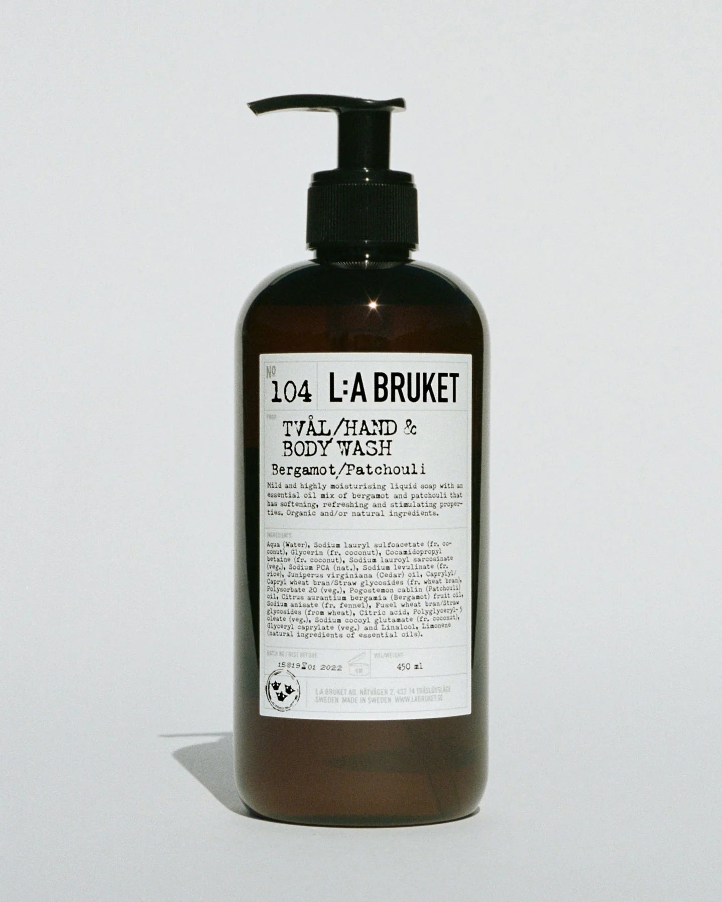 104 Hand & Body Wash Bergamot/Patchouli