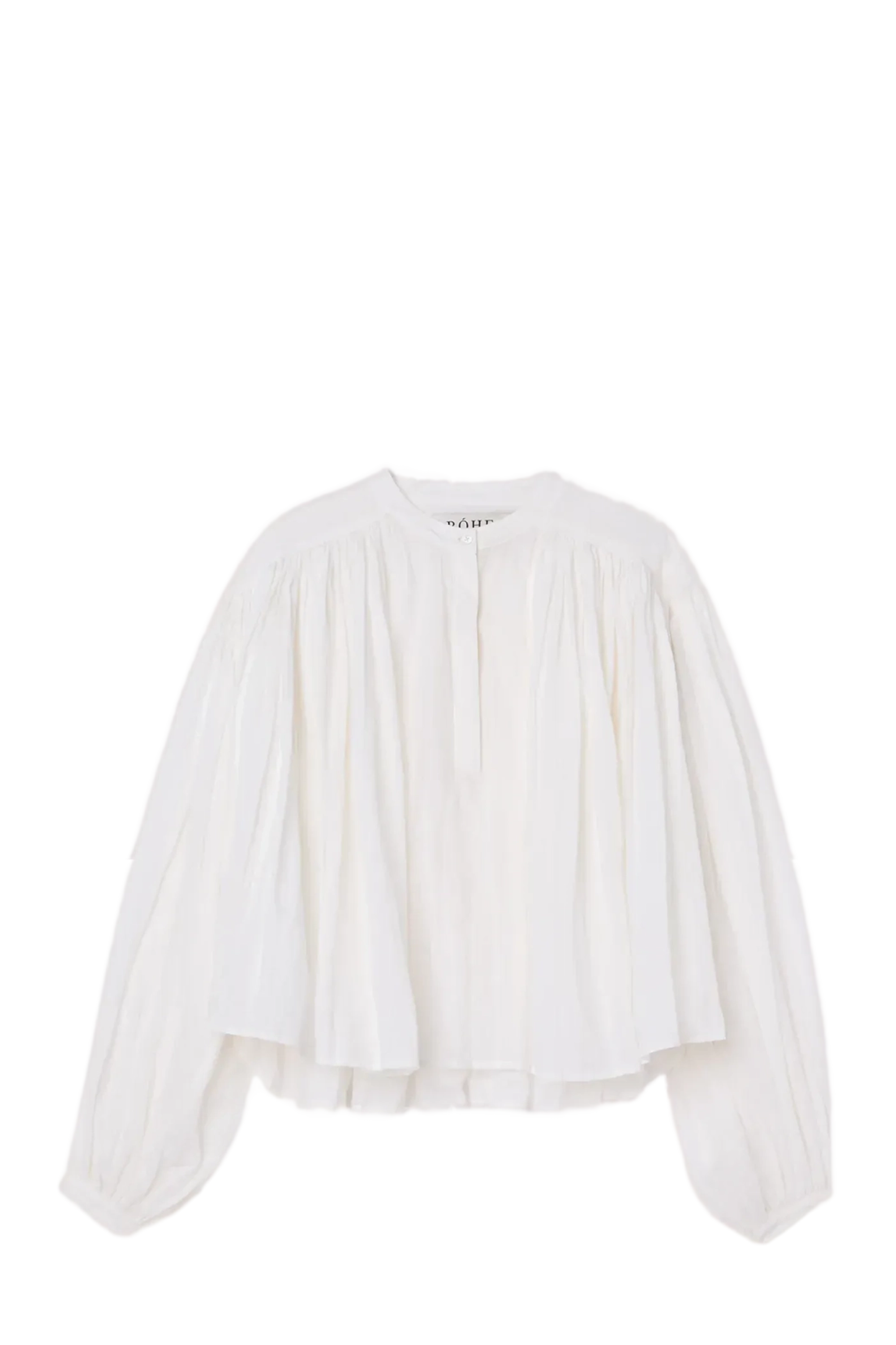 Pleated Ramie Top