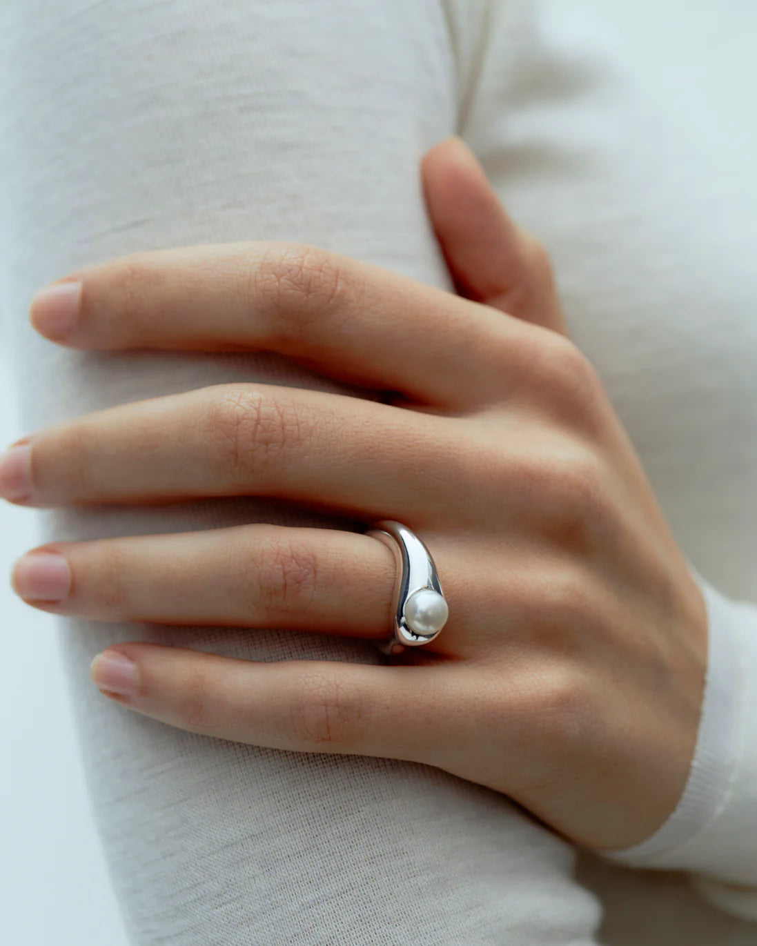 Dualism Freshwater Pearl Ring