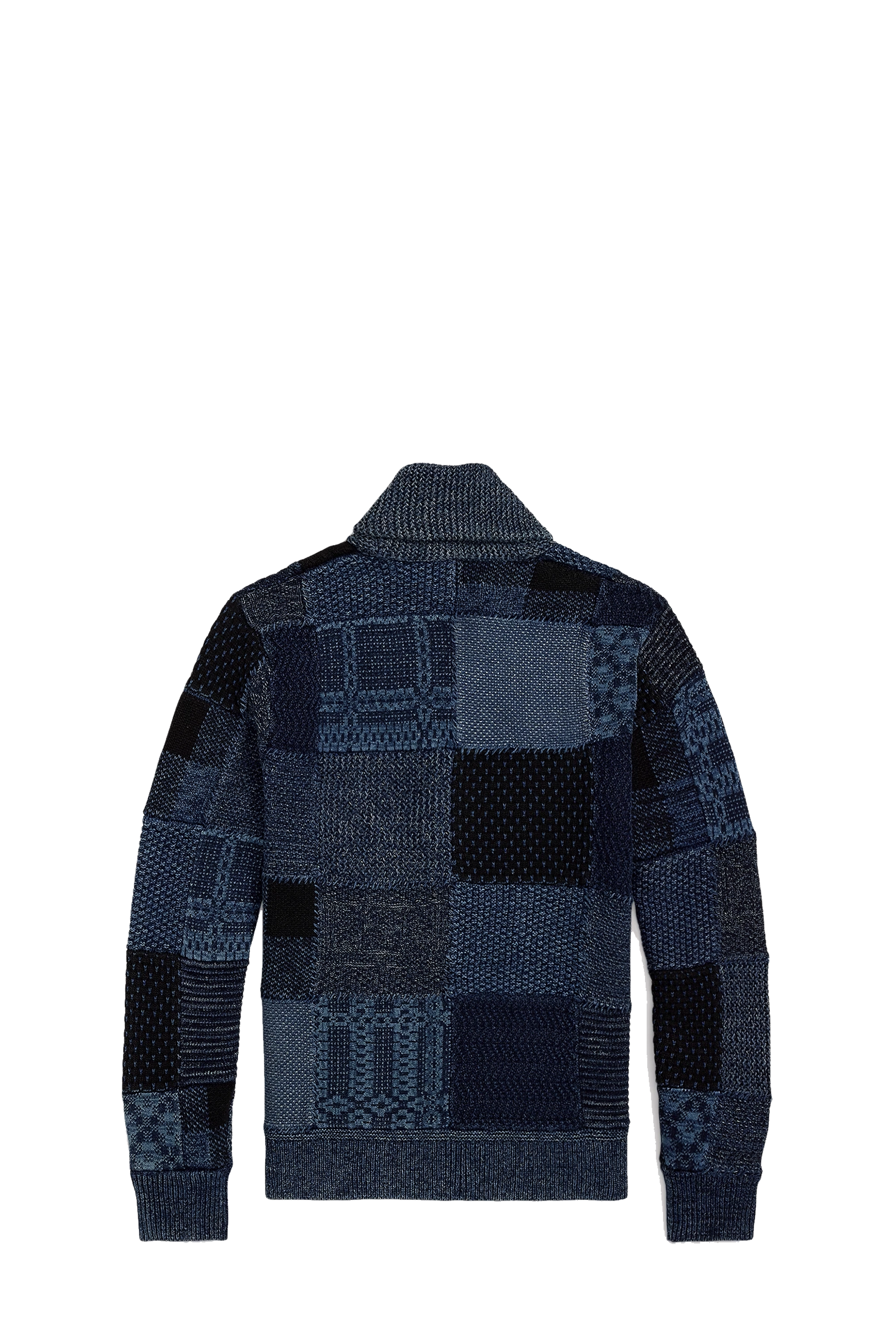 Indigo Patchwork Cardigan