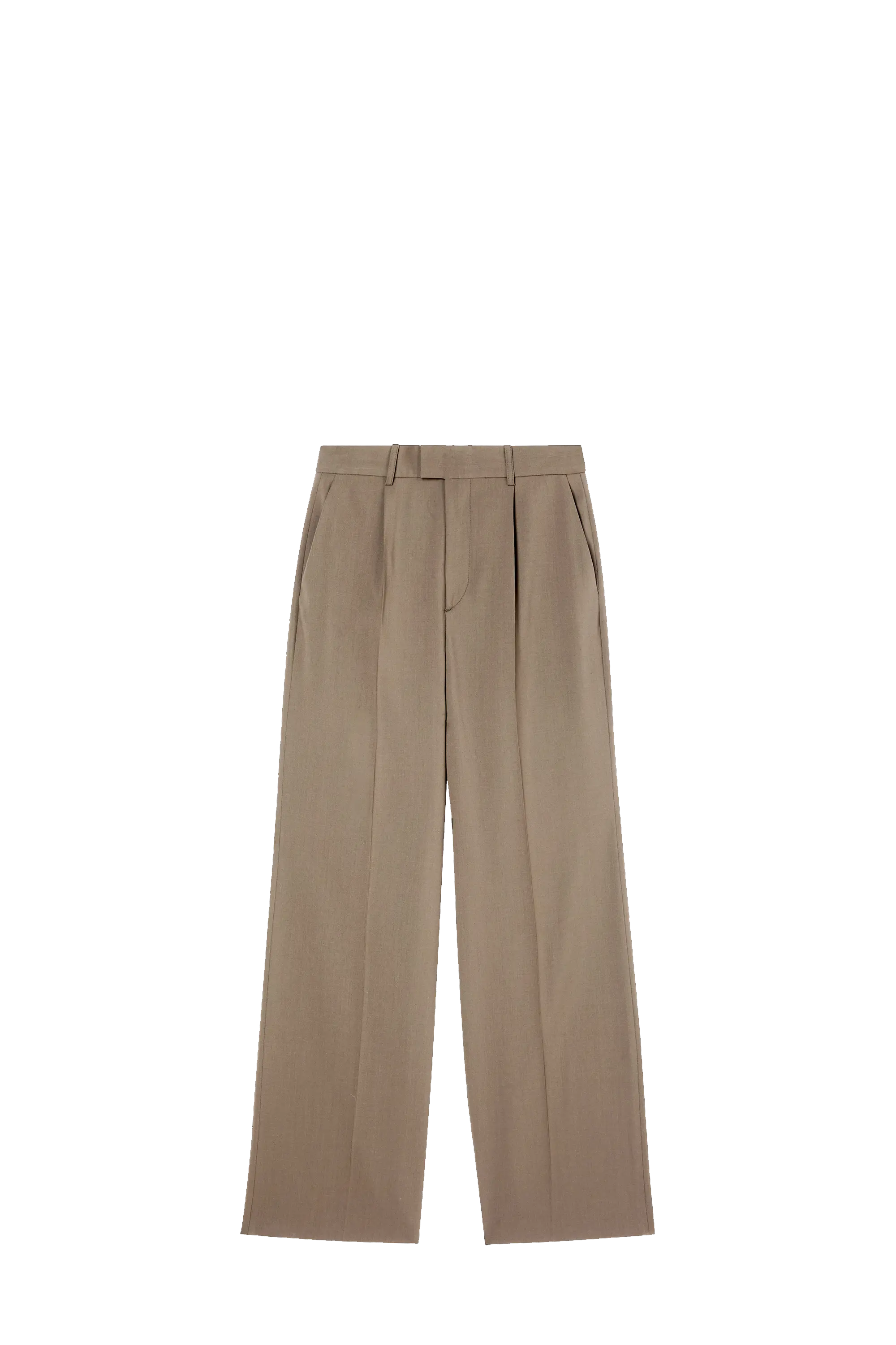 Relaxed Single Pleated Trousers