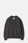 Charcoal Wool and Alpaca Crewneck Sweater