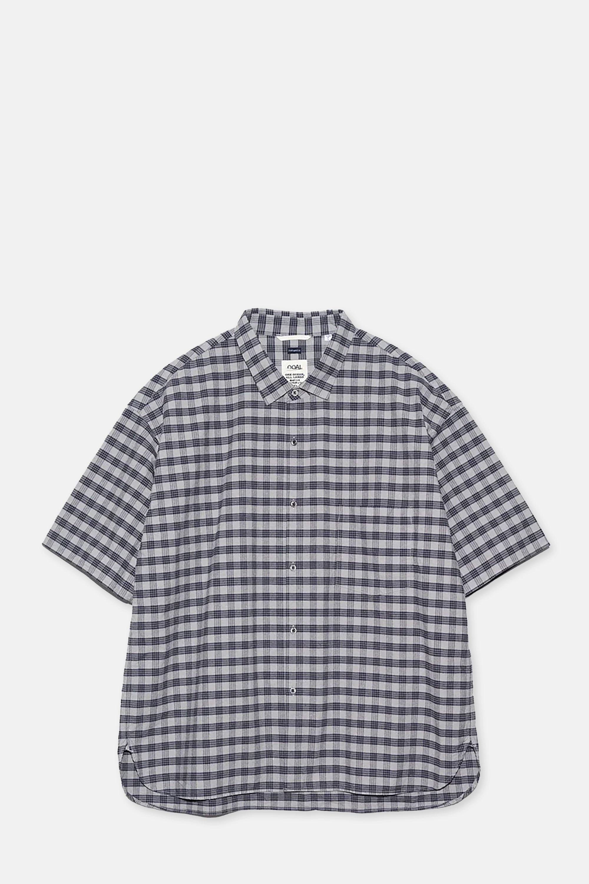 Navy Palaka Check S/S Shirt