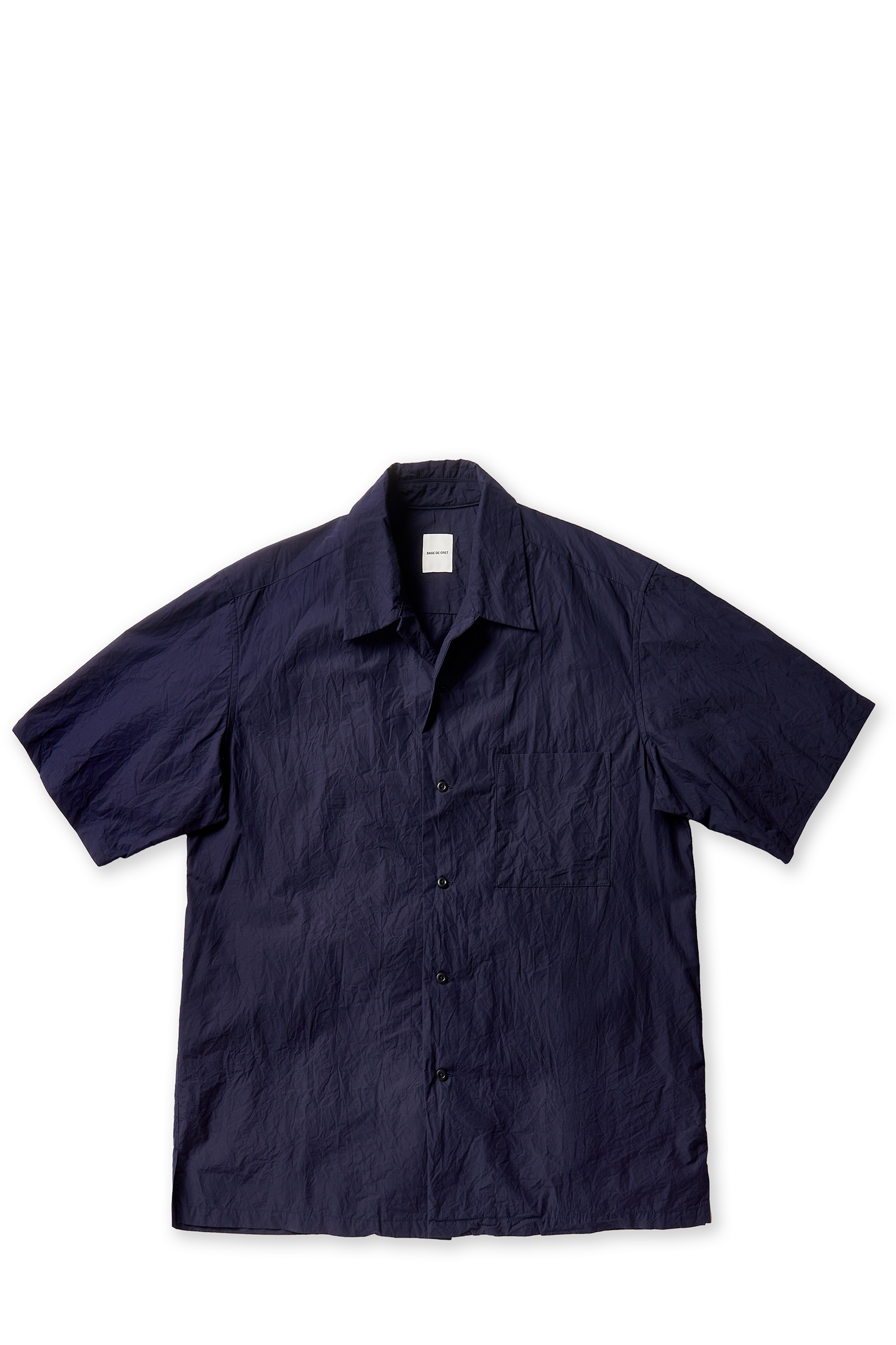 Crinkle Typewriter S/S Bowling Shirt