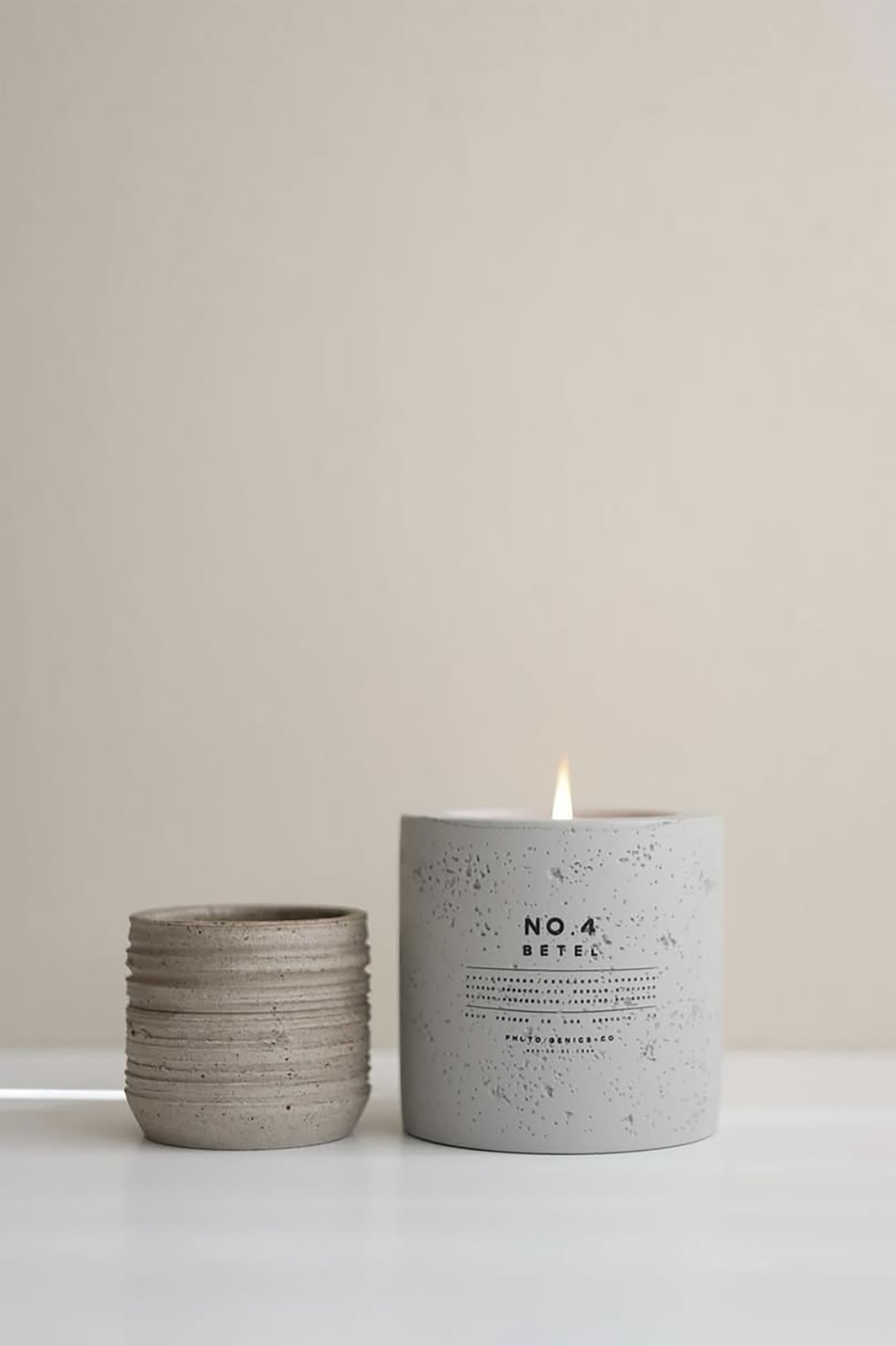 Betel Concrete Candles