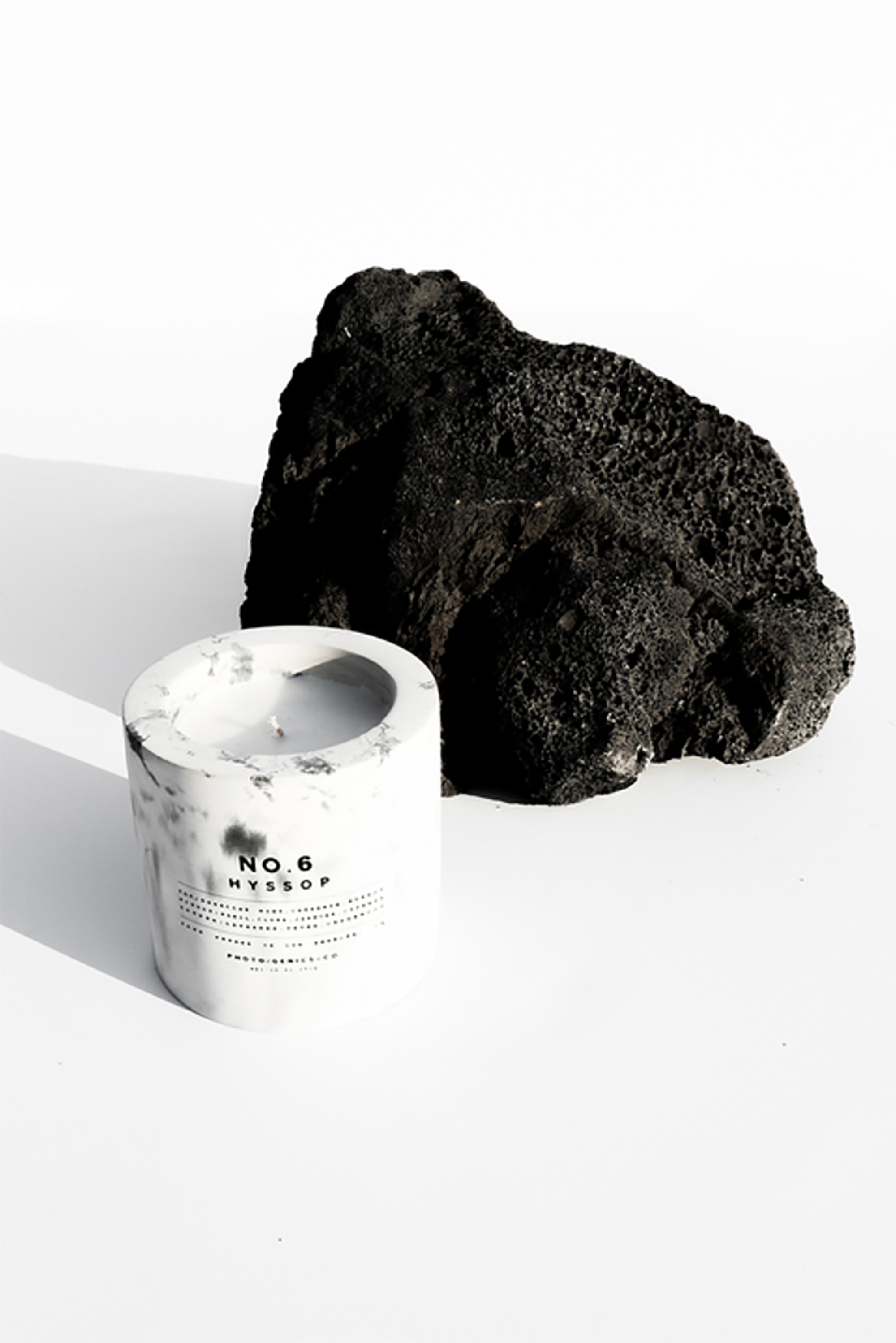 Hyssop Concrete Candles