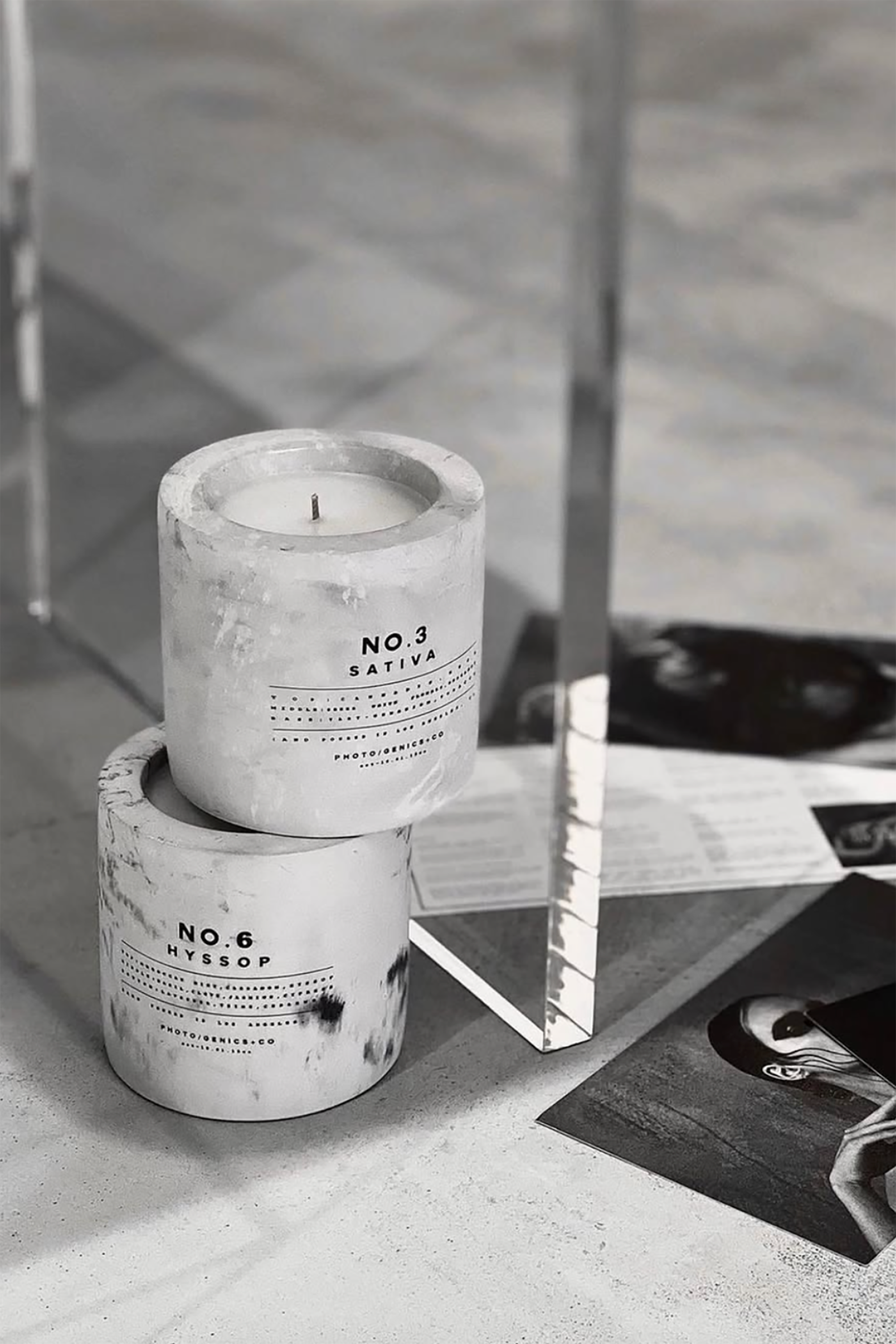 Sativa Concrete Candles