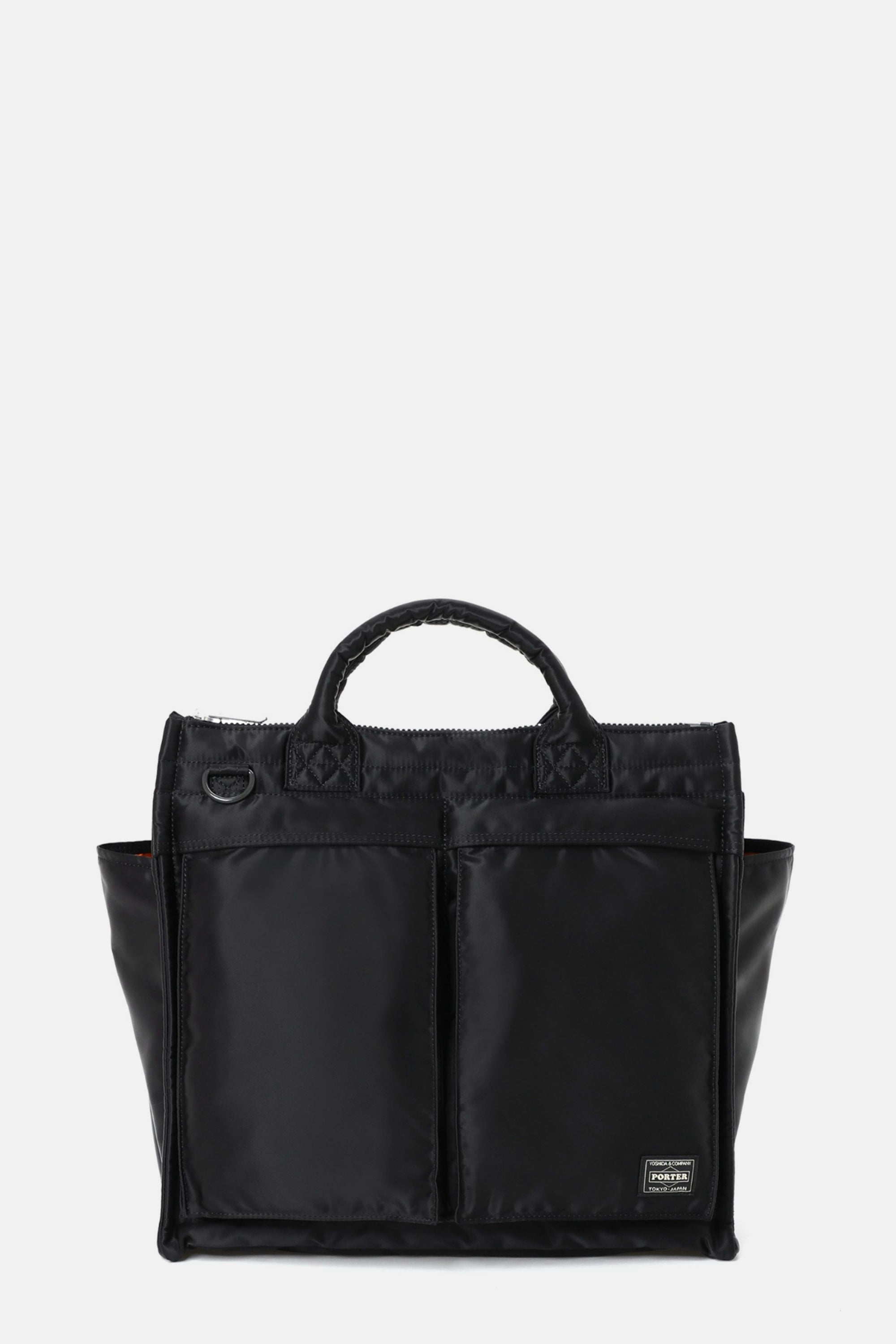 Black Tanker Square Tote Bag (L)