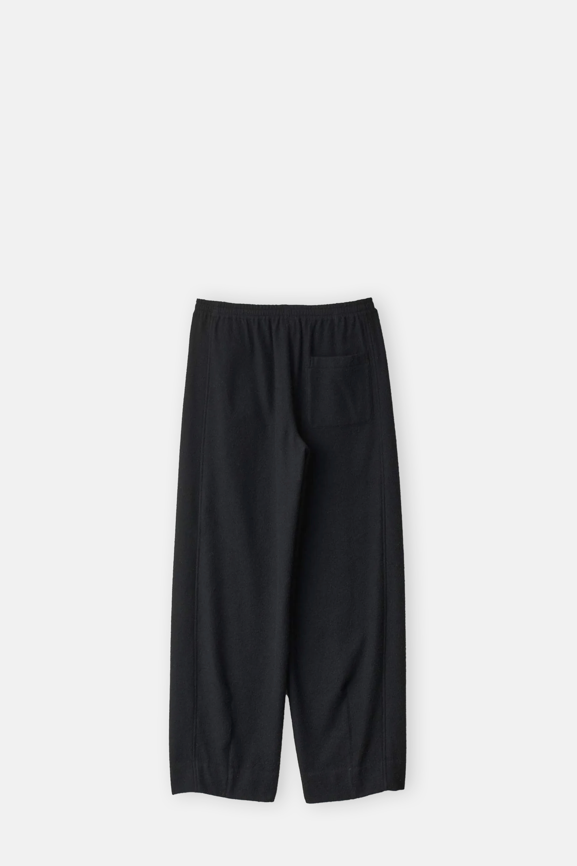Black Wool and Cashmere Fleece Trousers