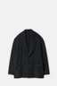 Black Wool and Cashmere Fleece Jacket
