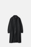 Black Oversized Investigated Coat