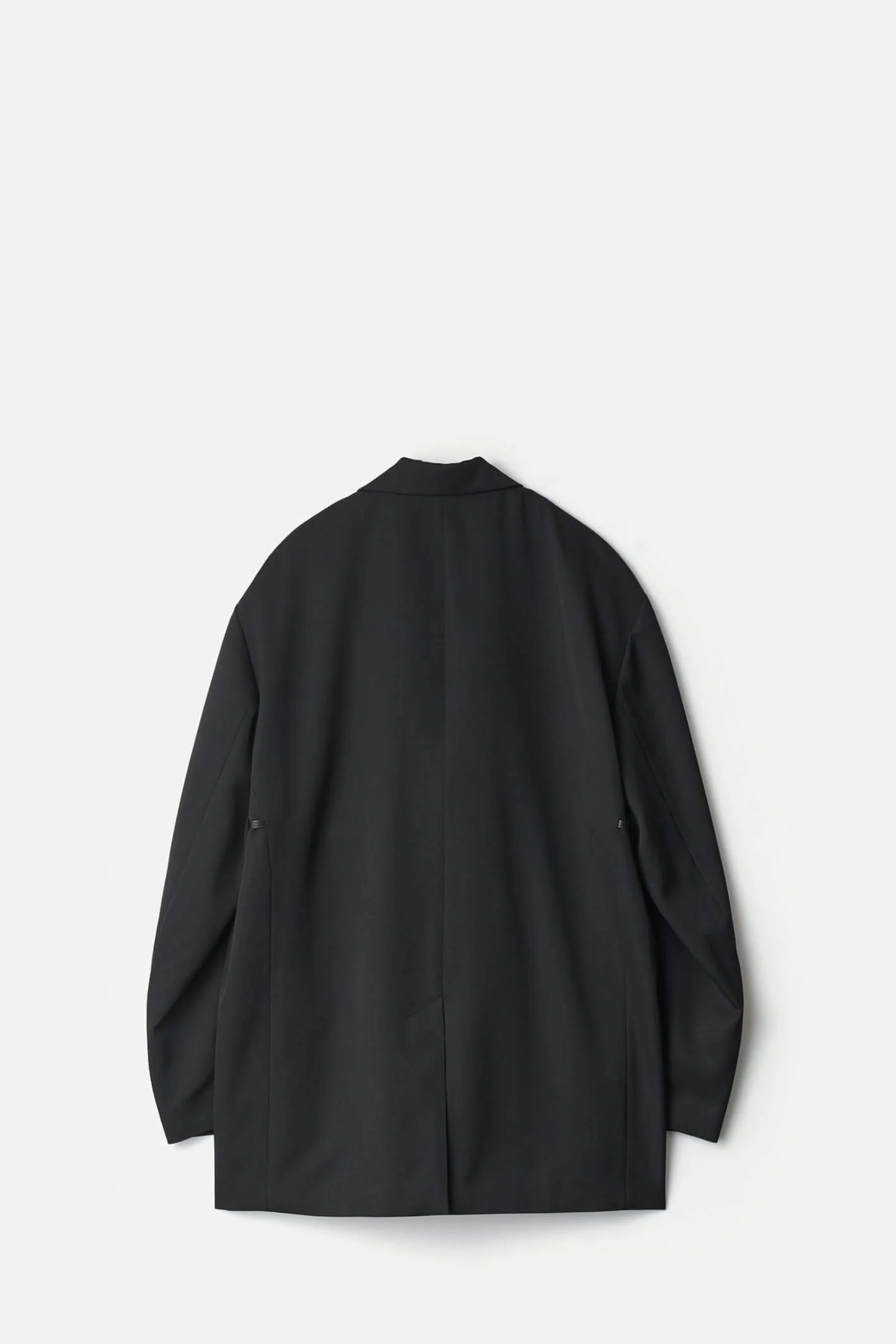 Black Oversized Single Breasted Jacket