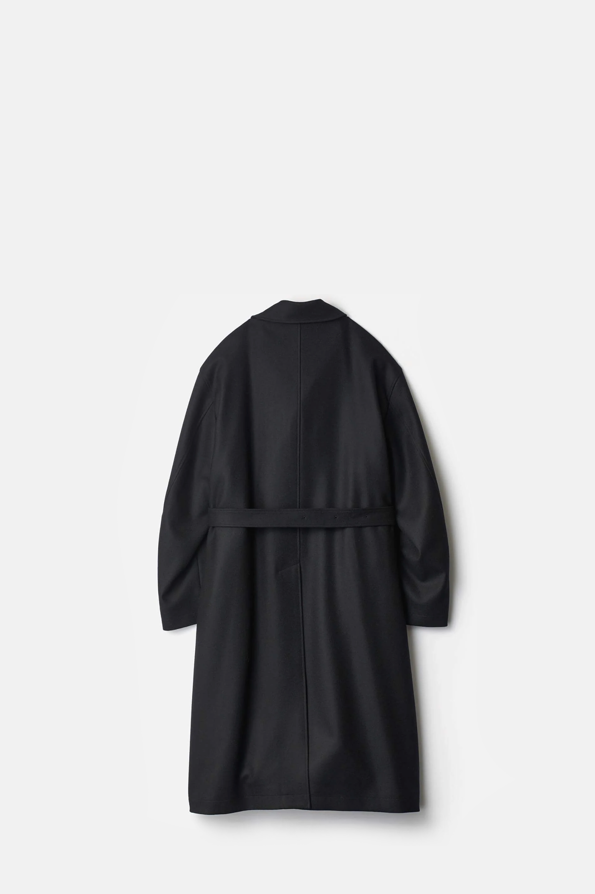 Black Double Lapeled Coat