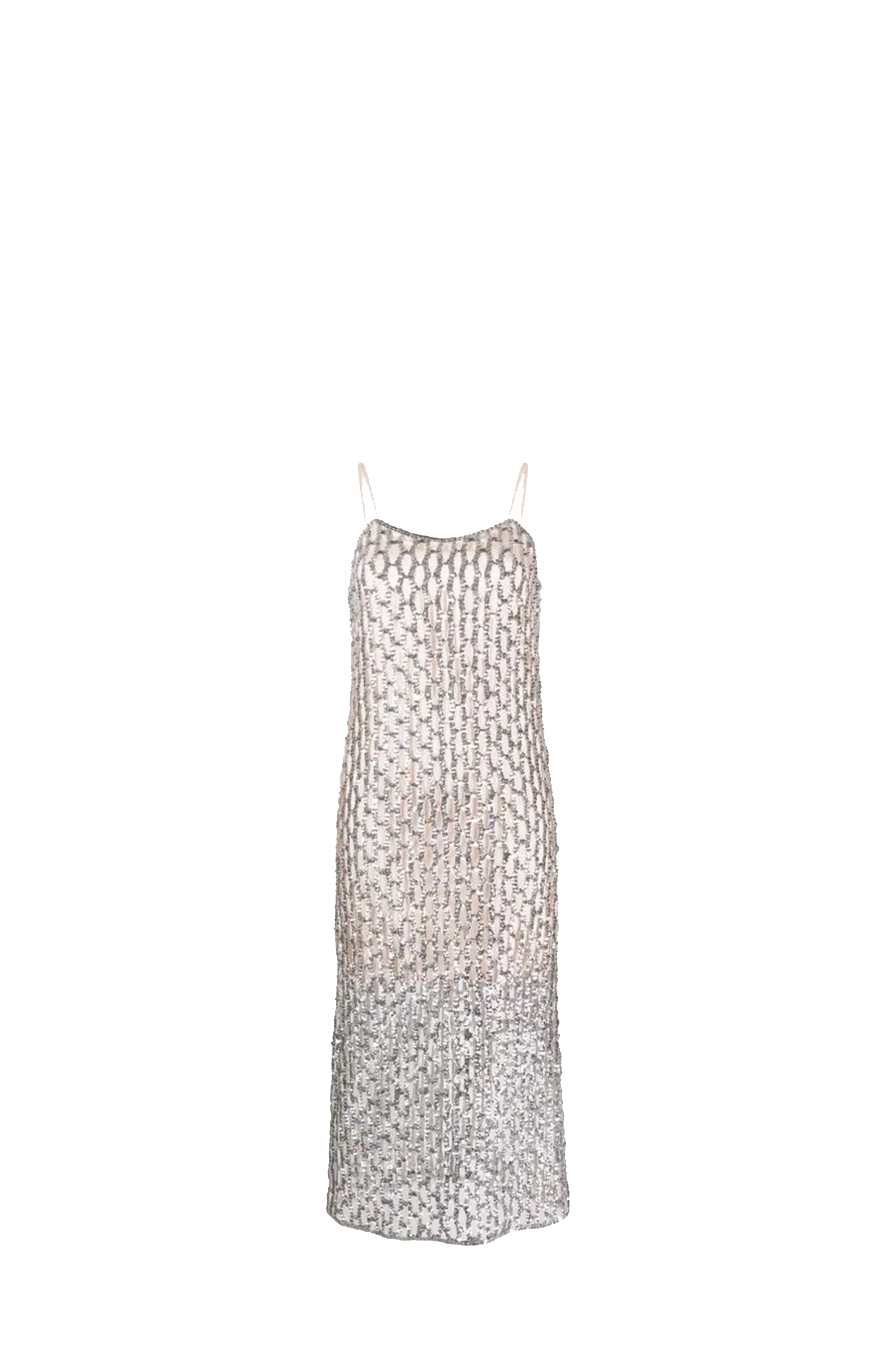 Sequins Mesh Slip Dress