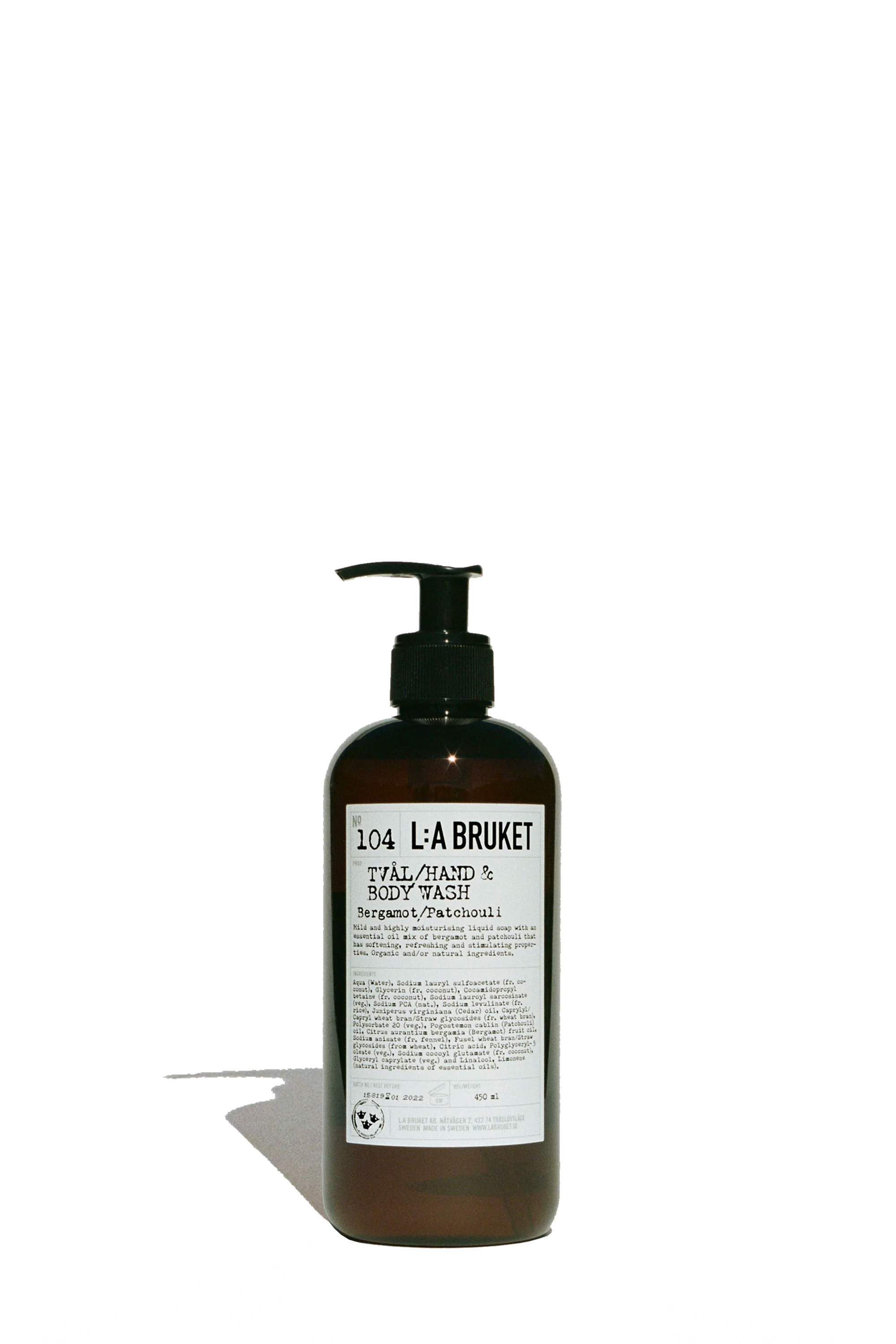 104 Hand & Body Wash Bergamot/Patchouli