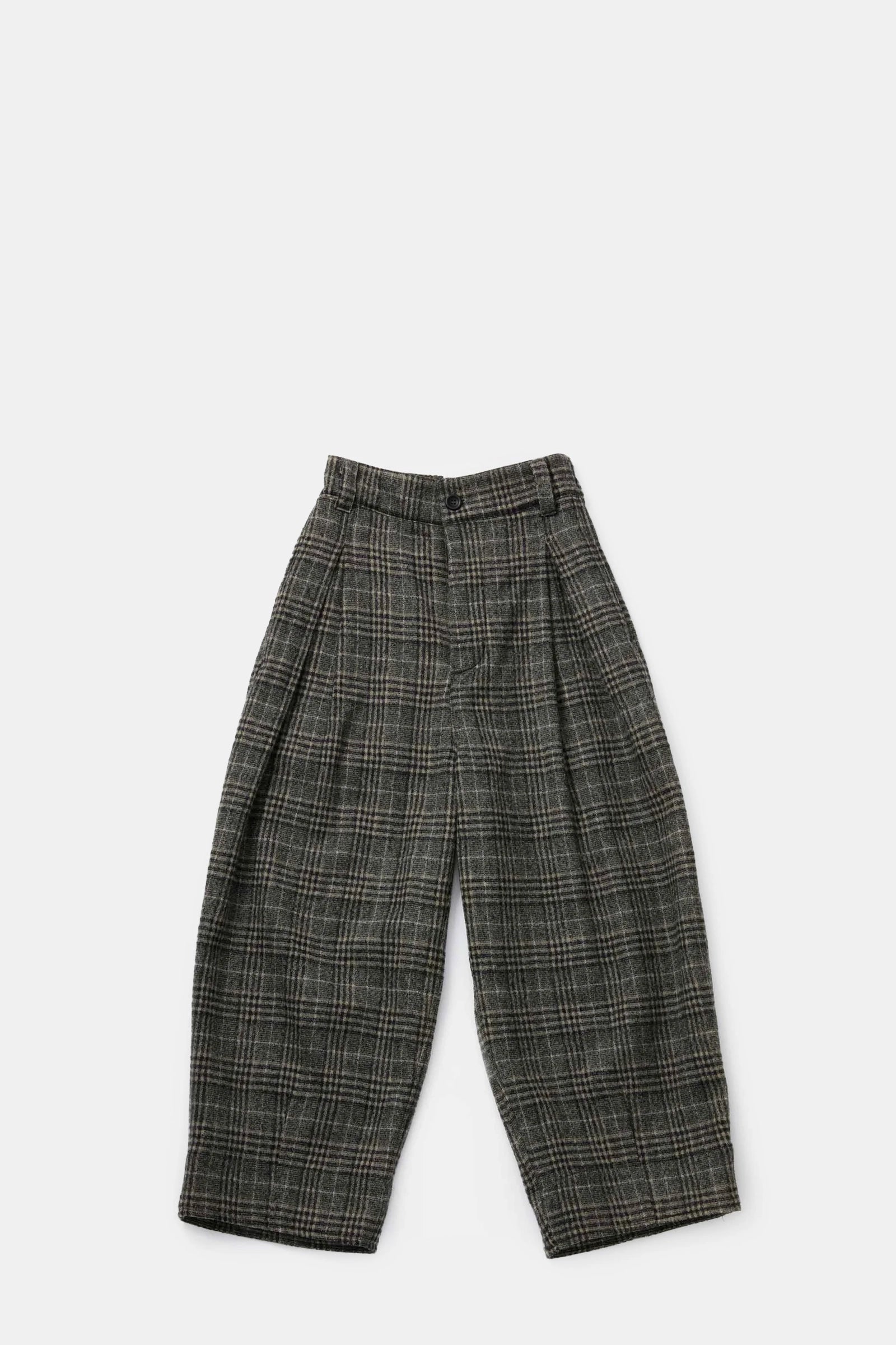 The Wool Etcher Trouser / Prince of Wales Cardamom