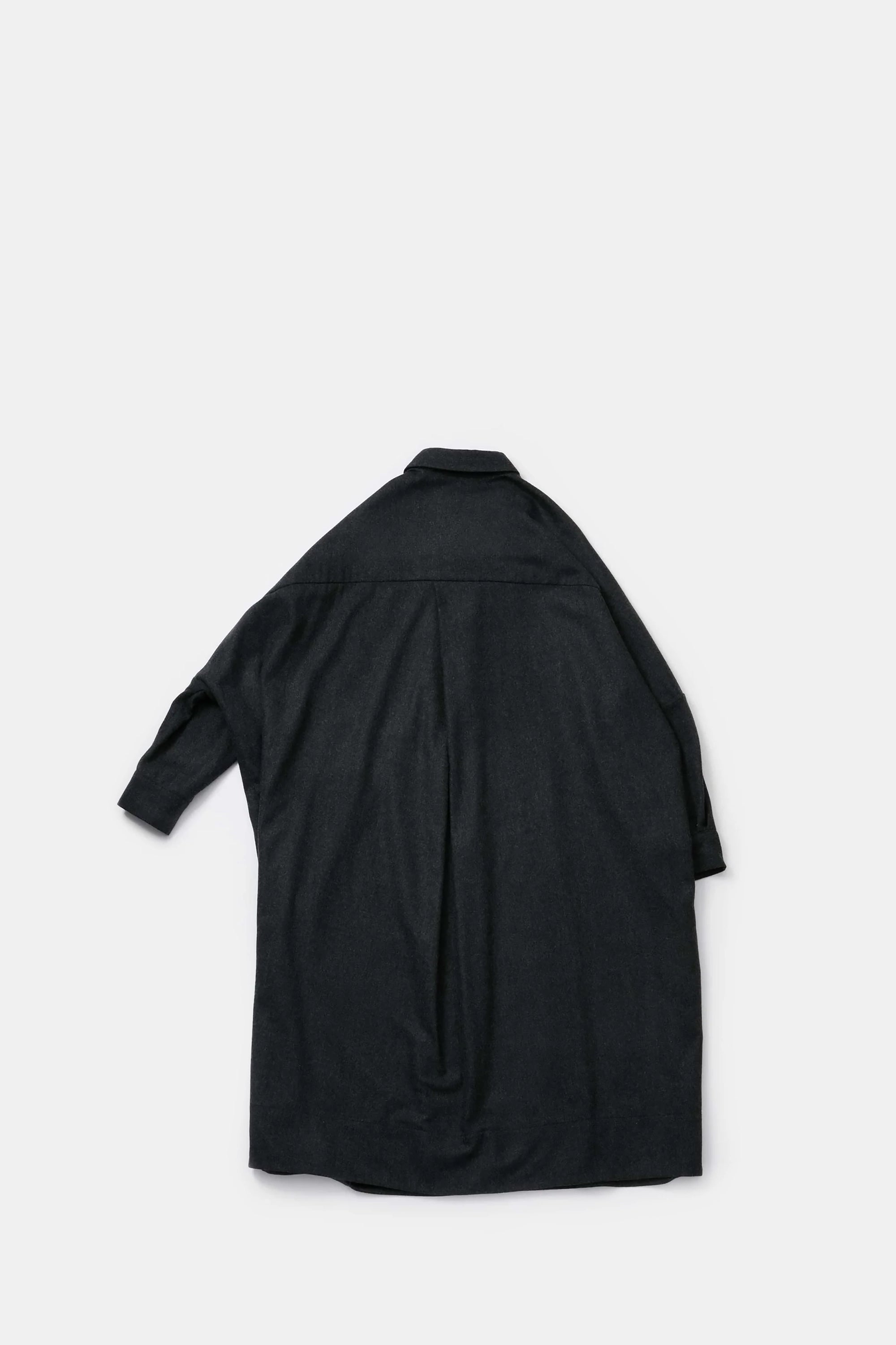Charcoal Wool Cashmere Framer Dress