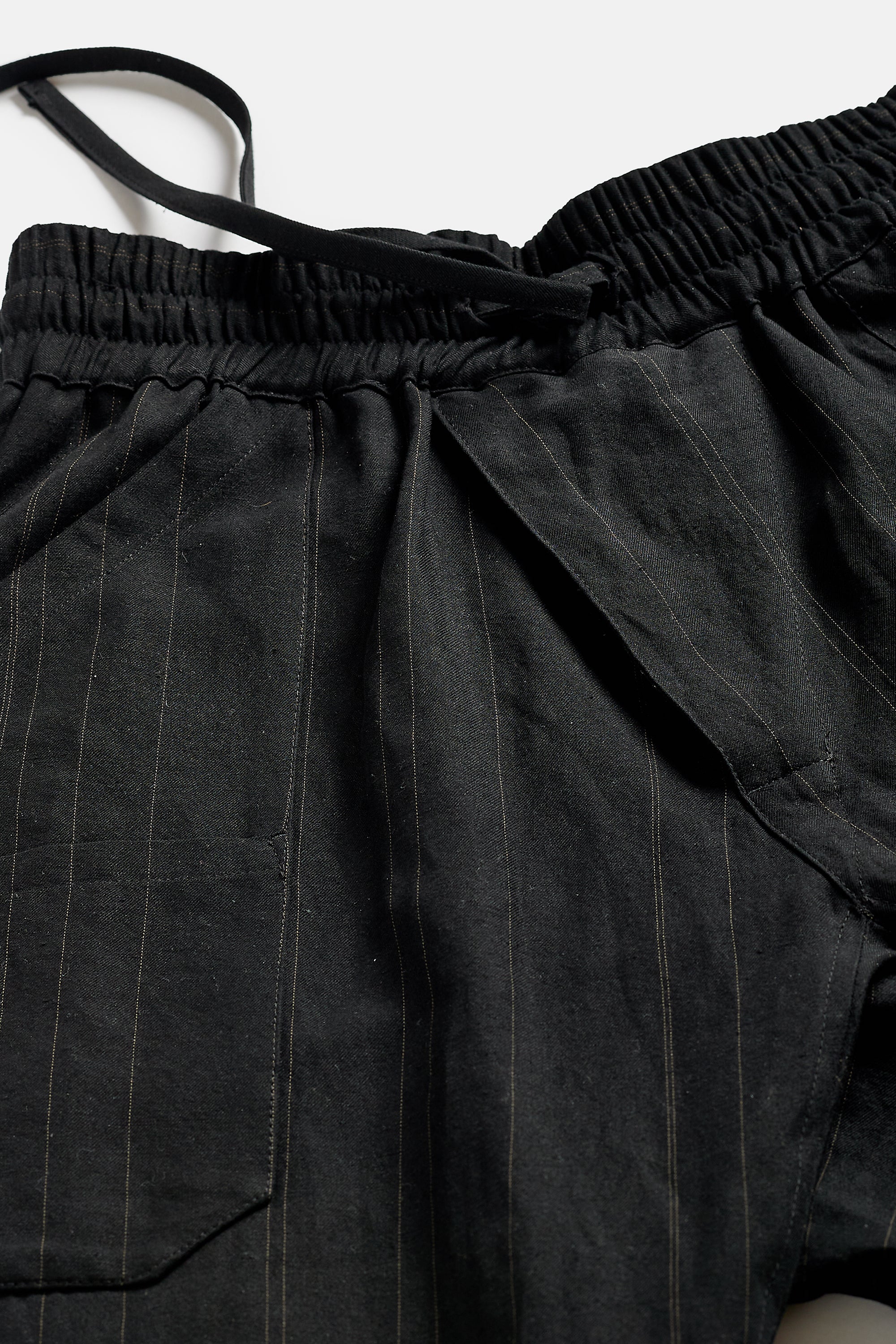 Loose Trousers Fine Stripe Cloth