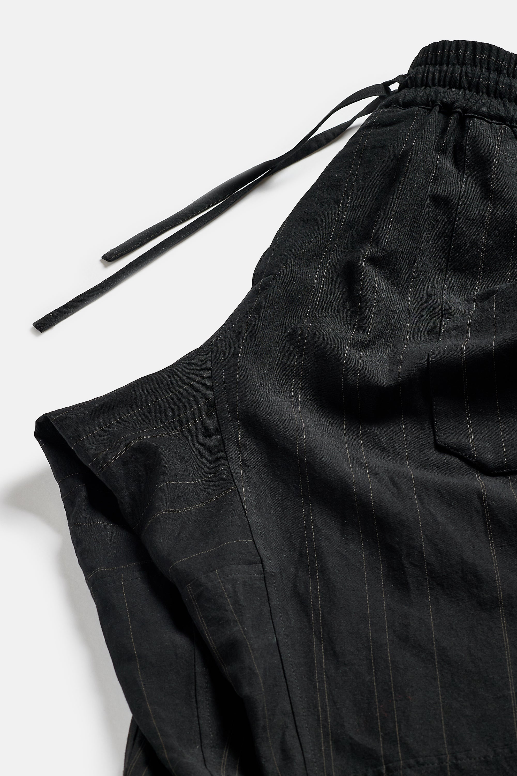 Loose Trousers Fine Stripe Cloth