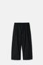 Dark Striped Double Pleated Seersucker Trousers