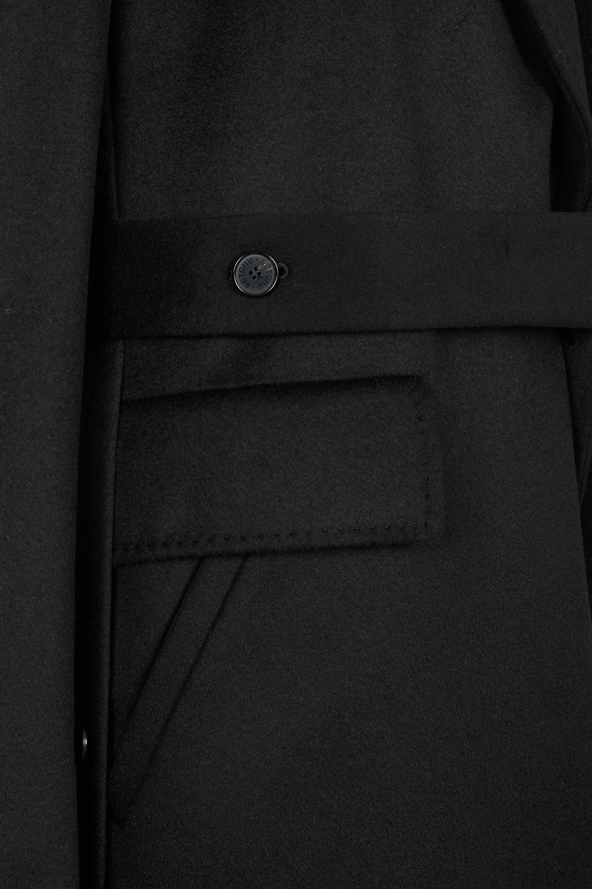 Black Travel Coat