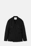 Black Origami Jacket No Lapel