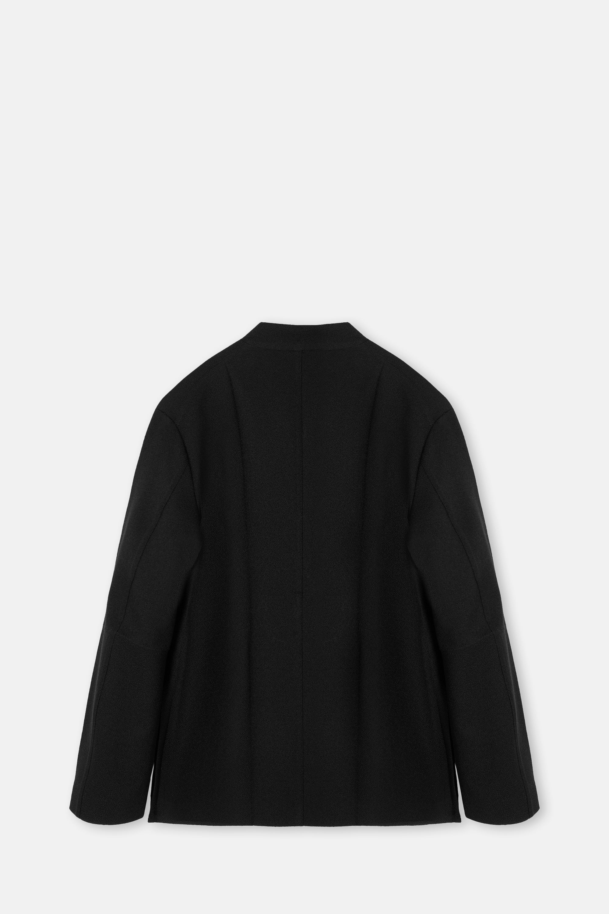 Black Origami Jacket No Lapel