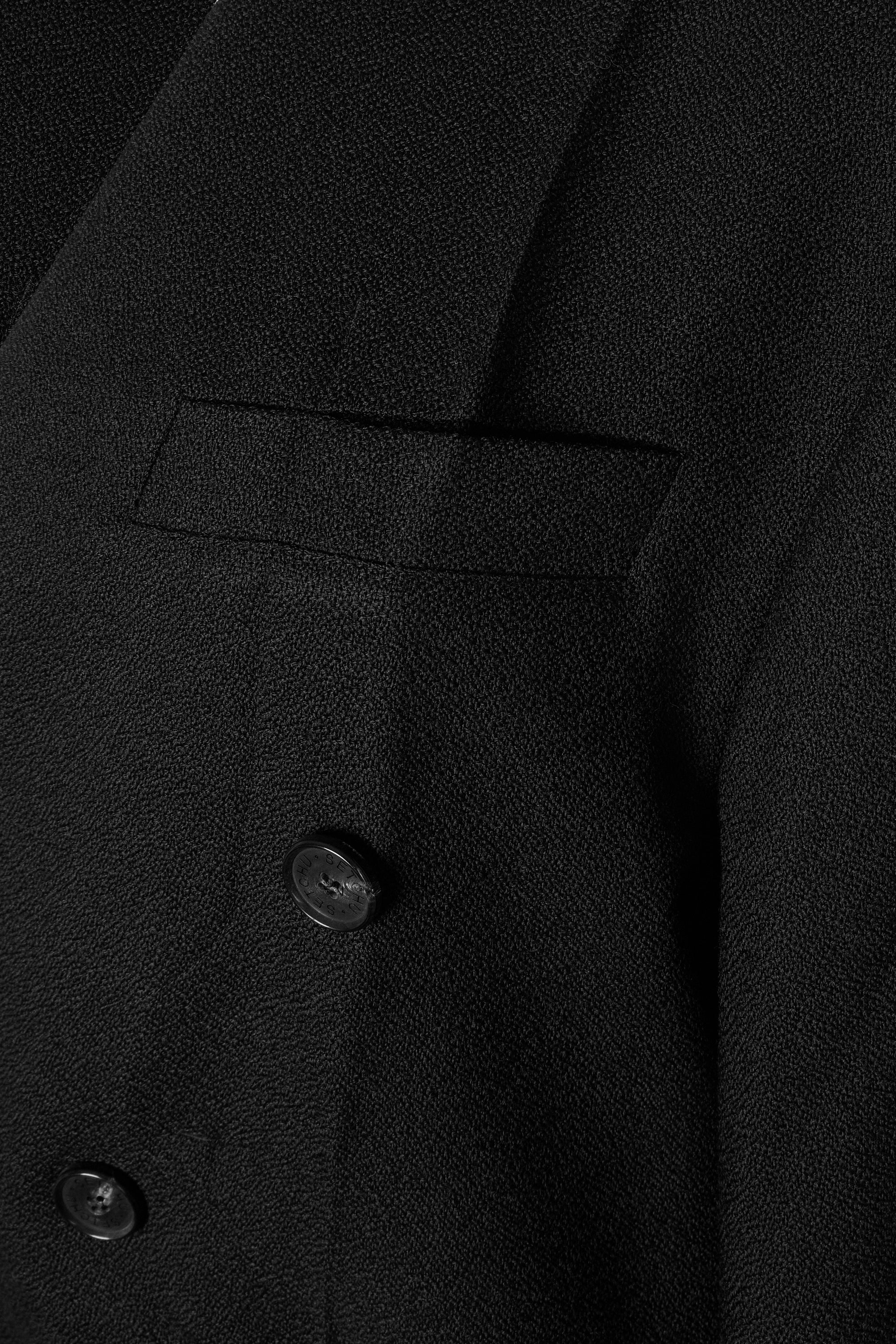 Black Origami Jacket No Lapel