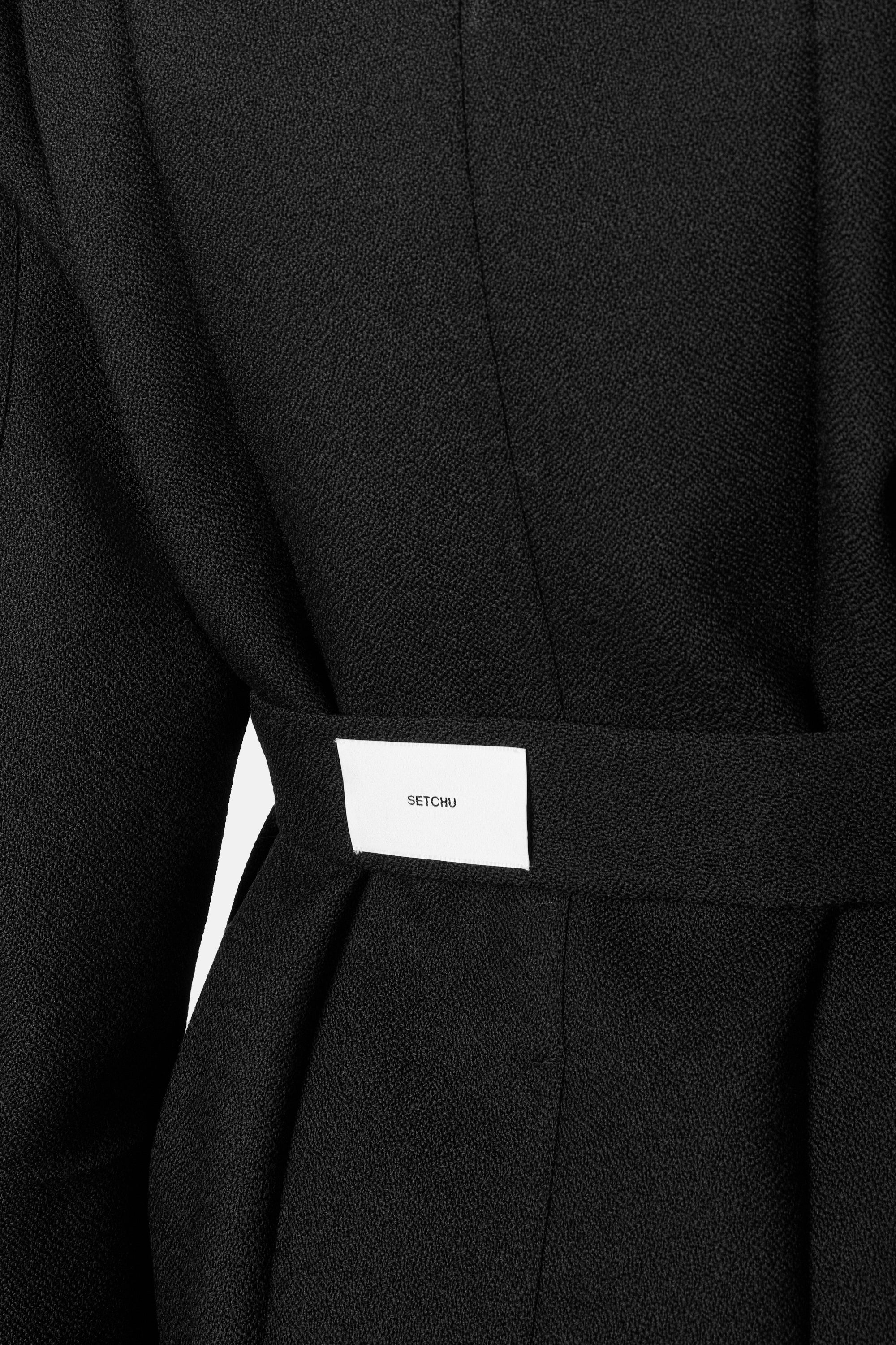 Black Origami Jacket No Lapel