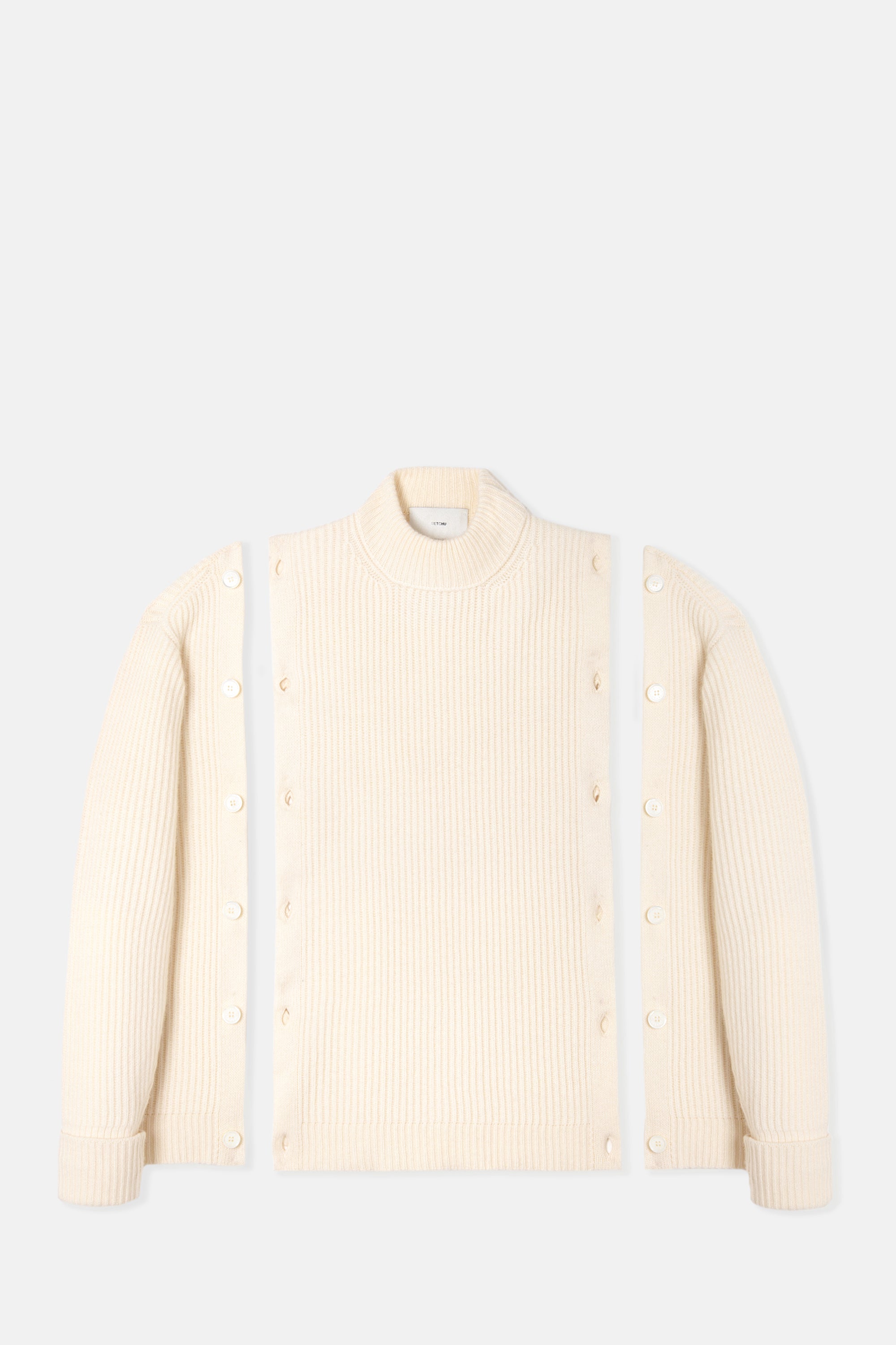 White Button Jumper