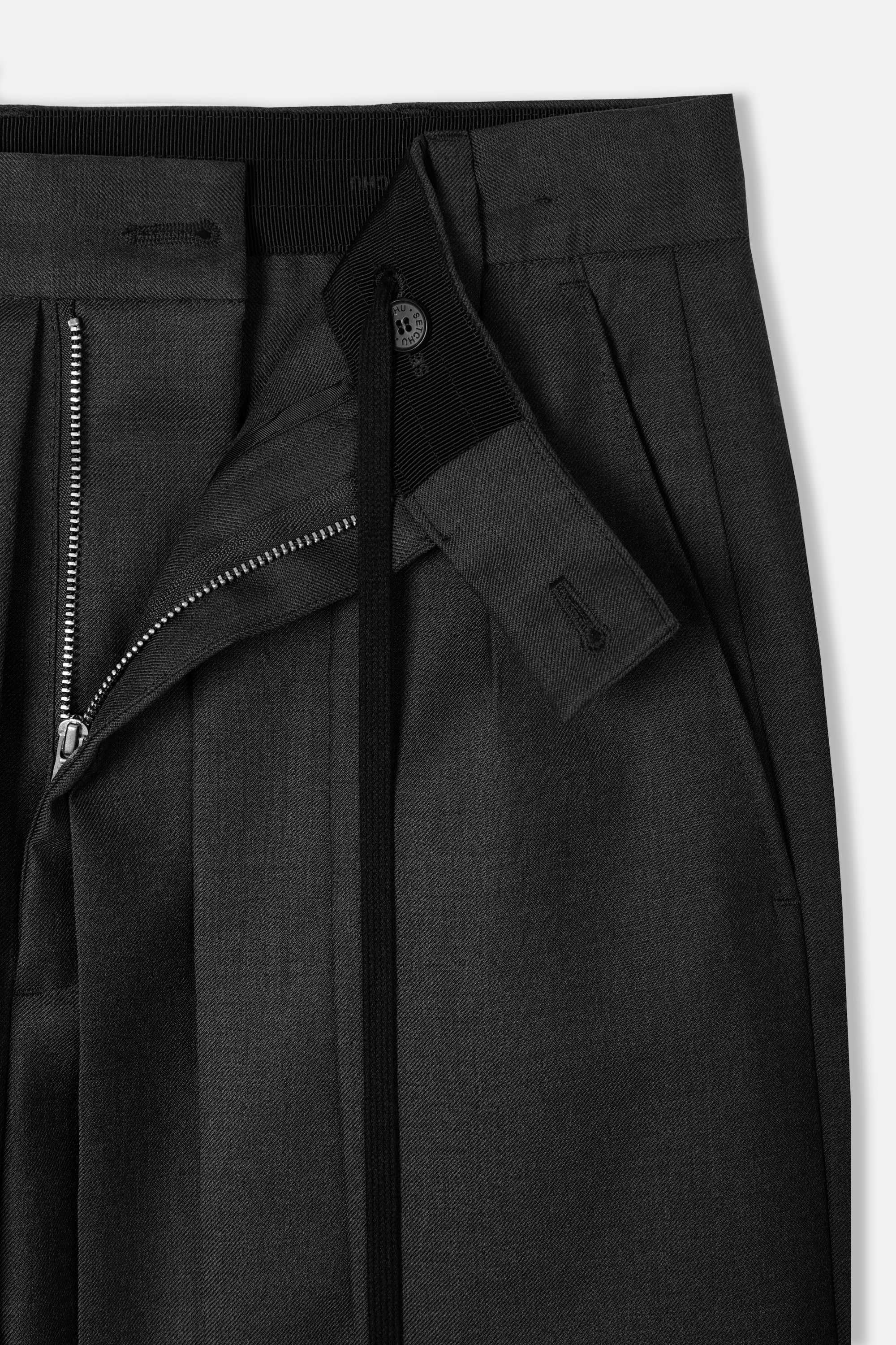 Grey Gabardine Medium Hakama Pants