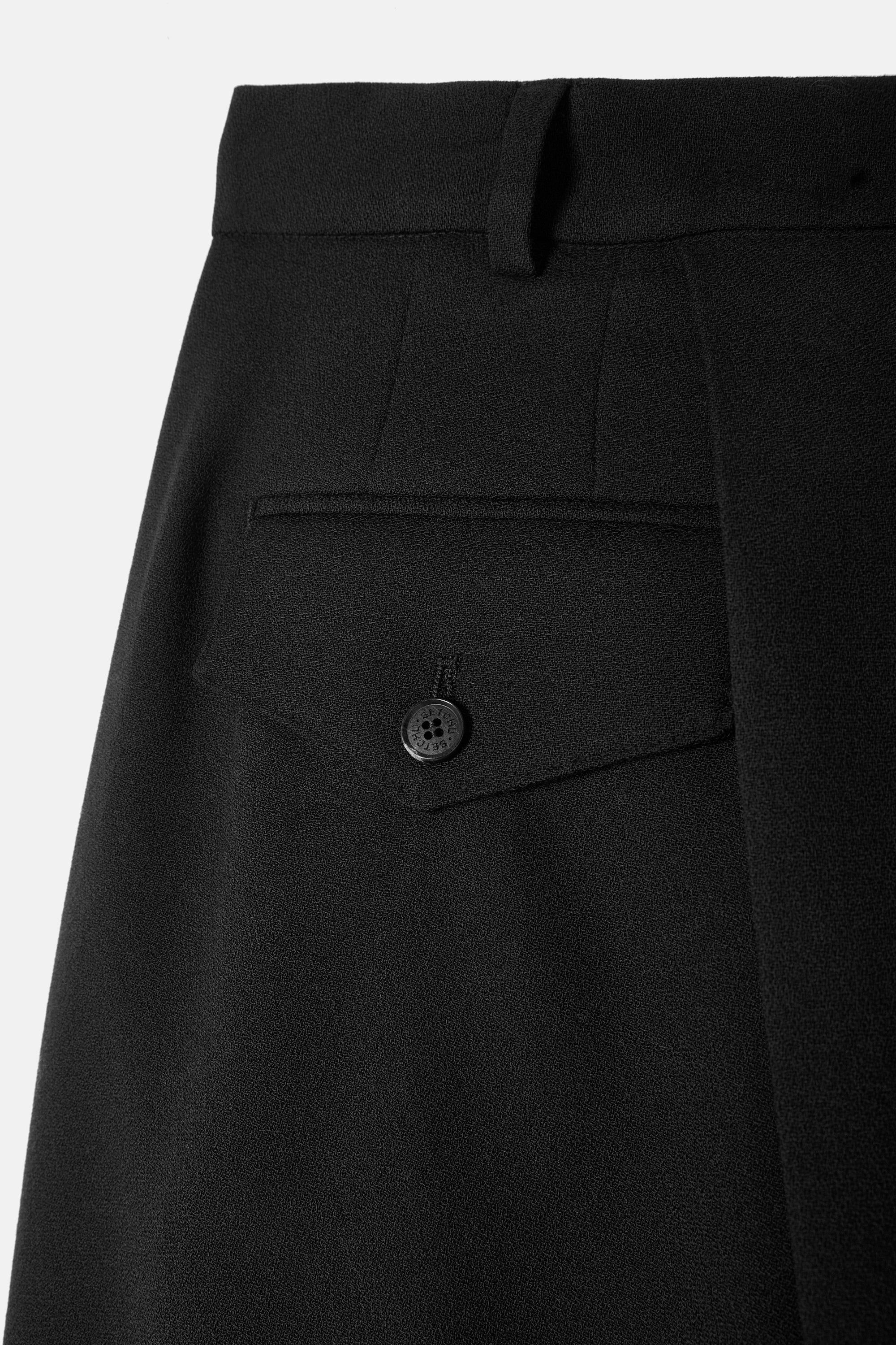 Medium Black Hakama Pants Matte & Shiny